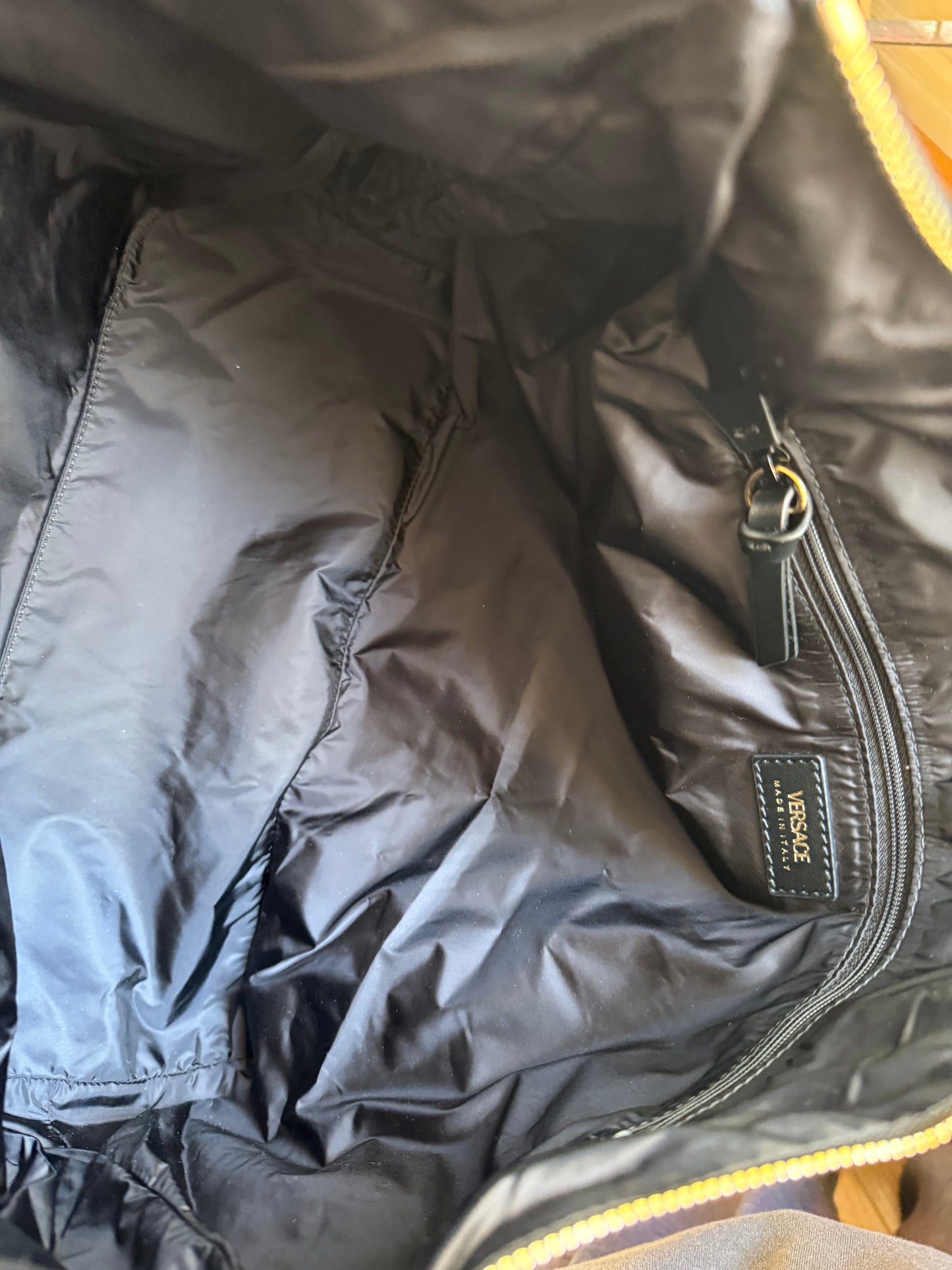 Authentic NEW WITH TAGS Versace Nylon and Leather Medusa Tote