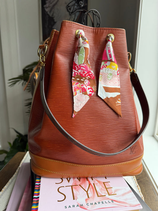 Preloved Authentic Vintage LV Noe GM in Bicolor Epi Brown