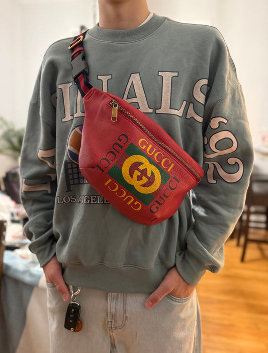 KARMA Authentic Preloved Red Gucci Bumbag