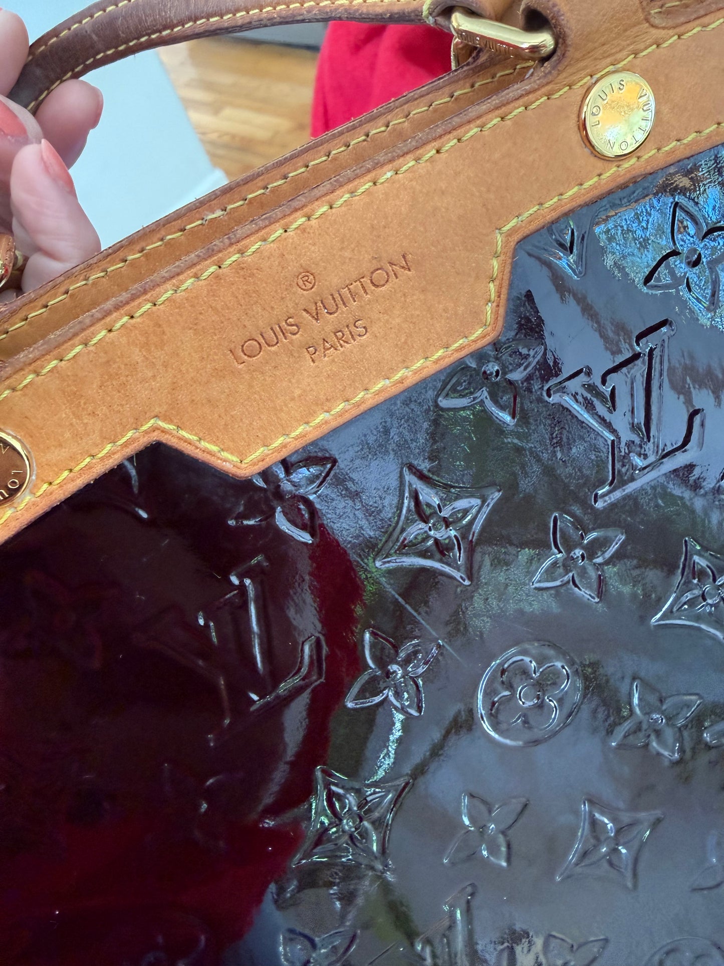 Authentic Preloved Louis Vuitton Brea MM in Aubergine Purple Vernis Fall 2026 Must Have Bag