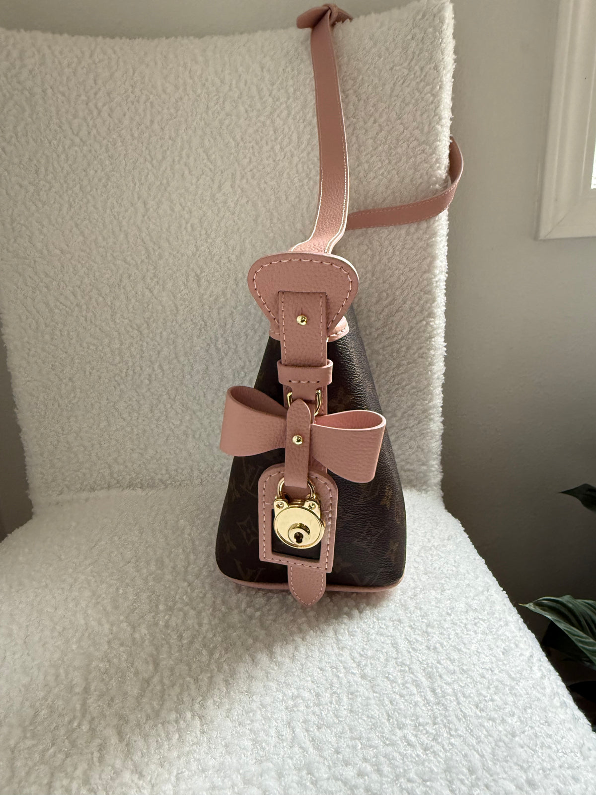Handmade Upcycled Mono Bow Handbag *Preorder