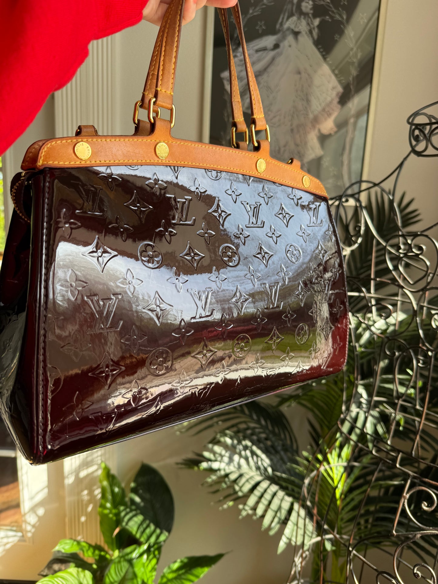 Authentic Preloved Louis Vuitton Brea MM in Aubergine Purple Vernis Fall 2026 Must Have Bag