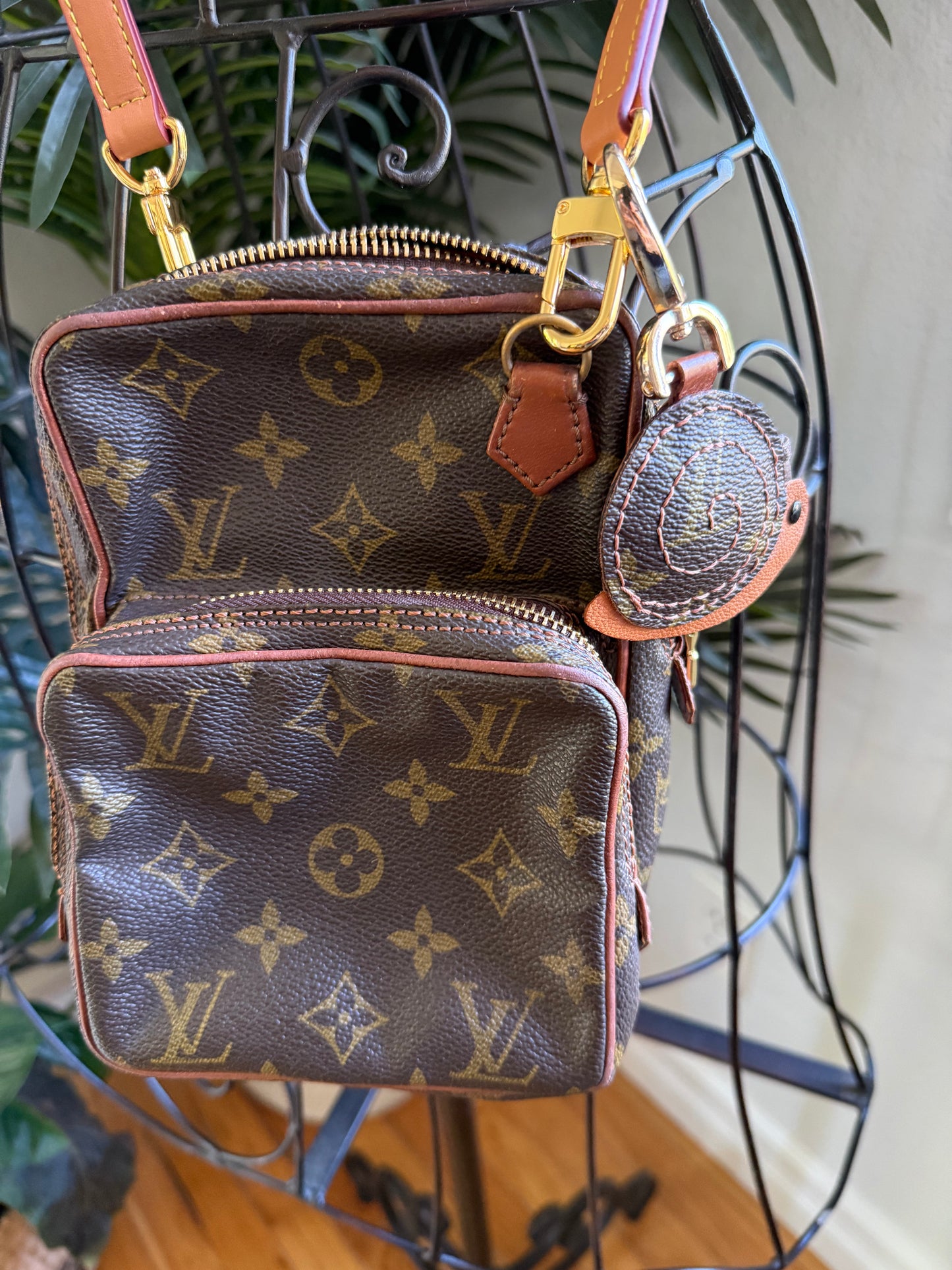 Authentic Preloved Vintage LV Mini Amazone Crossbody with Charm