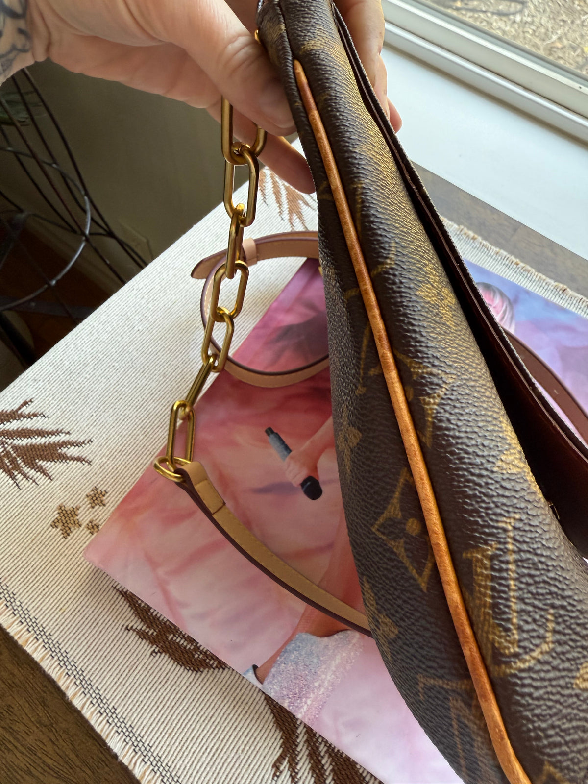 SOLD * Authentic Preloved Vintage 1999 LV Musette Salsa