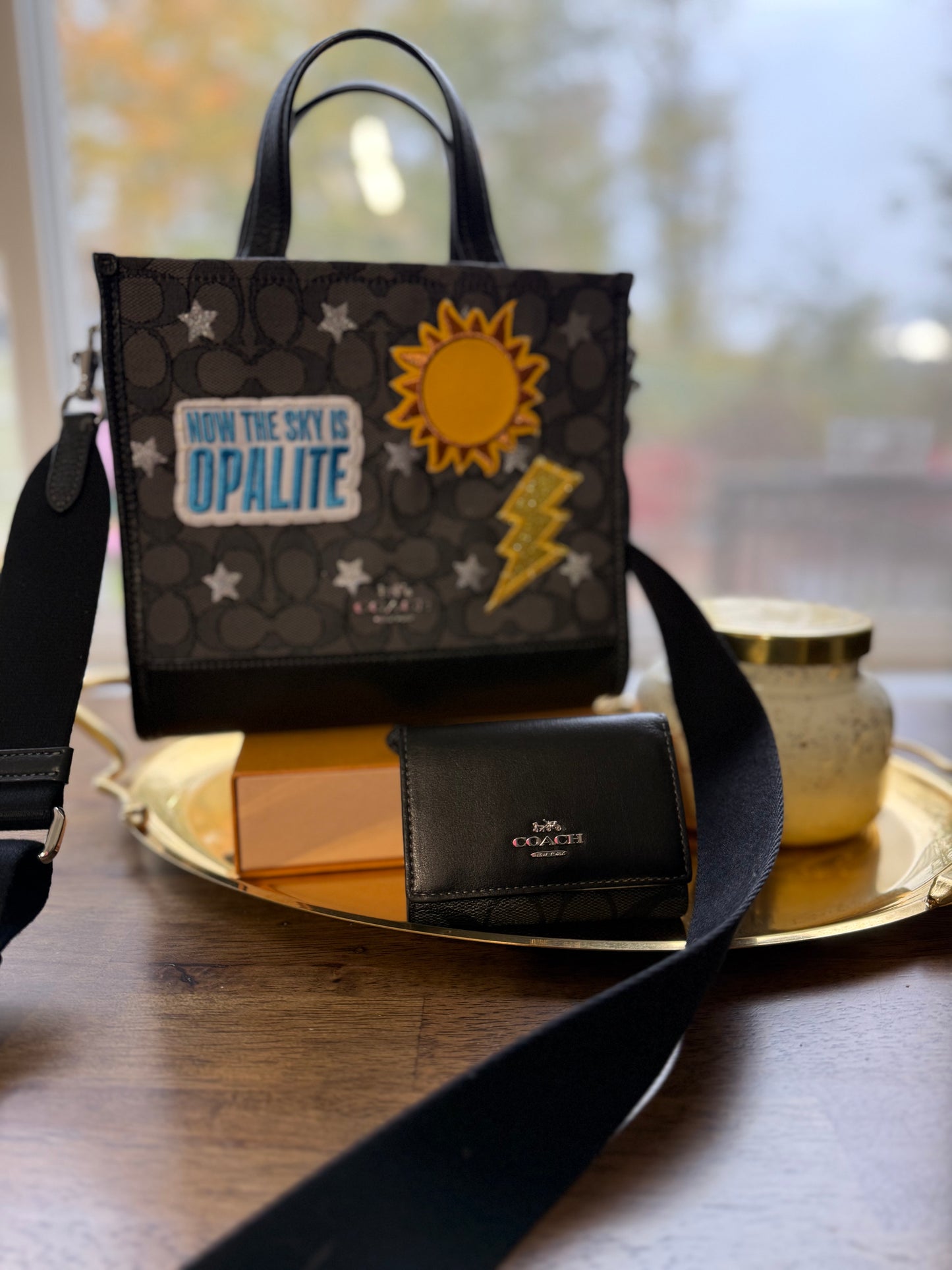 Reimagined Authentic Preloved Coach tote and wallet