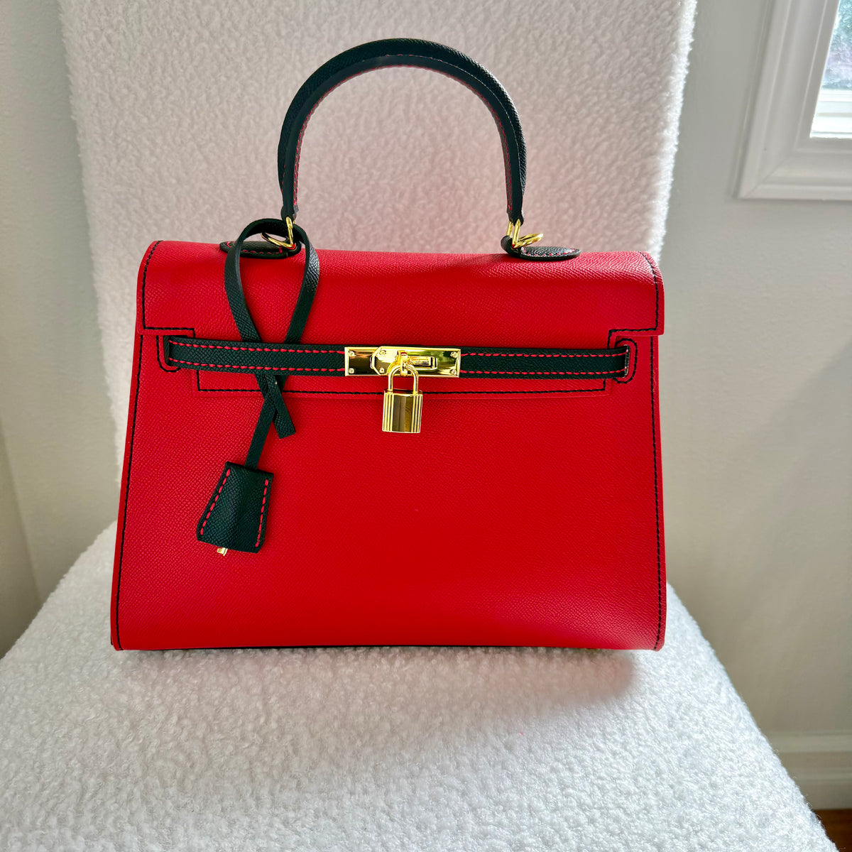 SWELLY 25 || Handcrafted Duo-Tone Luxury Leather Handbag