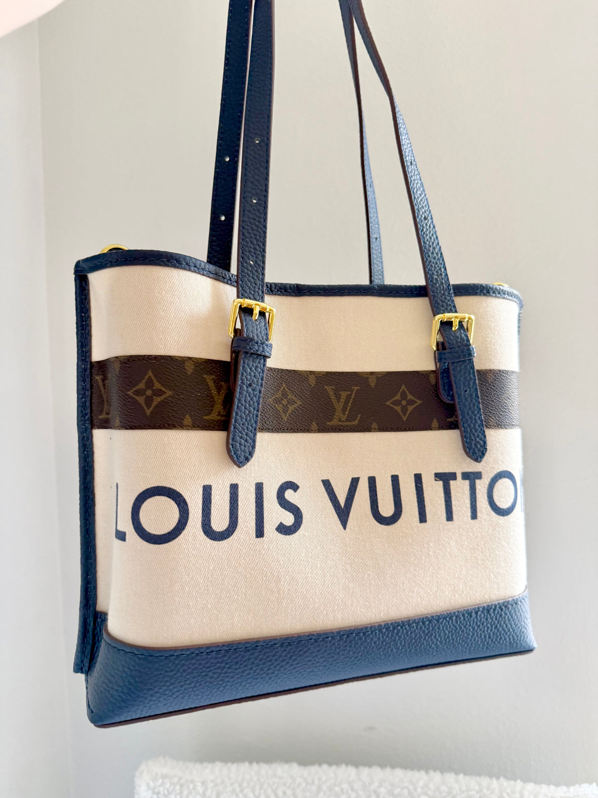The SELENA Tote || Handmade Upcycled Luxury Authentic Dusty Bag