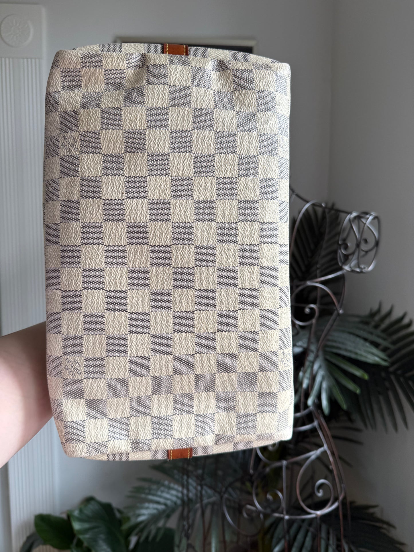 Preloved Authentic LV Speedy 30 Bando Damier Azure