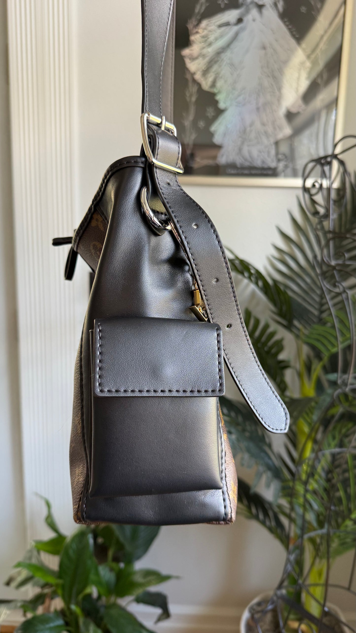 The REP Bag || Handmade Upcycled Quiet Luxury Trendy Artsty Mono Cargo Hobo Bag
