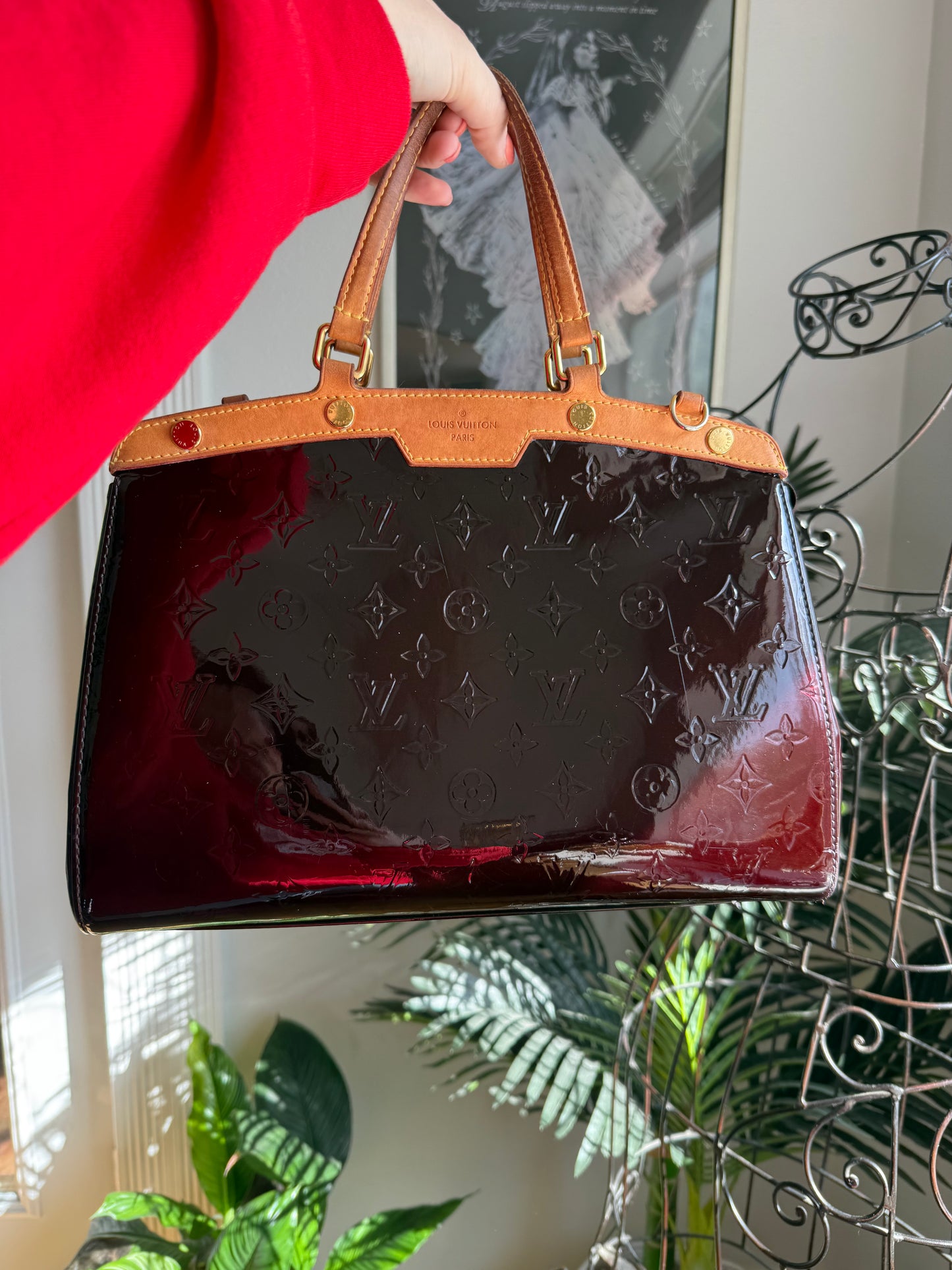 Authentic Preloved Louis Vuitton Brea MM in Aubergine Purple Vernis Fall 2026 Must Have Bag