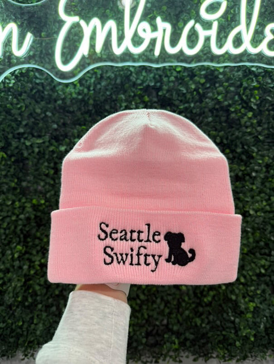 NICE TO HAVE A FRIEND Seattle Swifty Pink Beanie