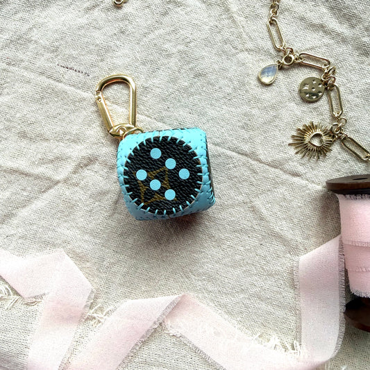 Handmade Luxury Upcycled LV Dice Bag Charm *Various Colors Available