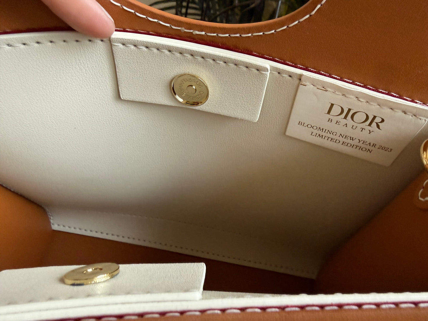 { OUR SONG } Handmade Vegan Leather + Dior Blooming Red Dusty Tote