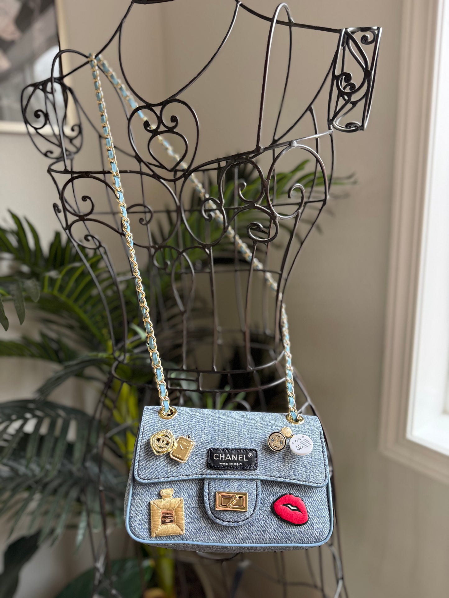 Handmade Reimagined CC Charmed Denim Bag