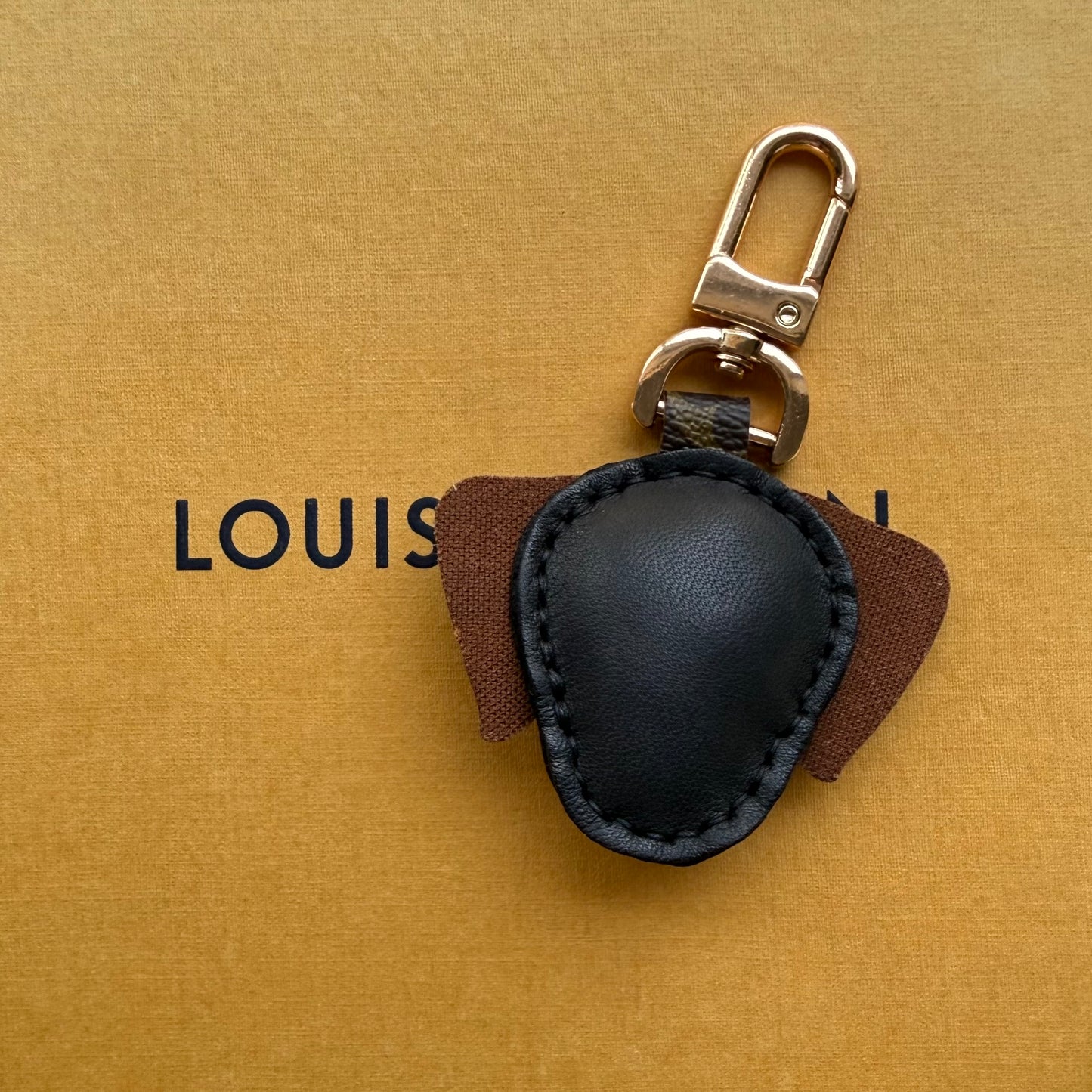 TTPD the Black Lab || Handmade Upcycled Luxury Bag Charm Pet Lover Gift