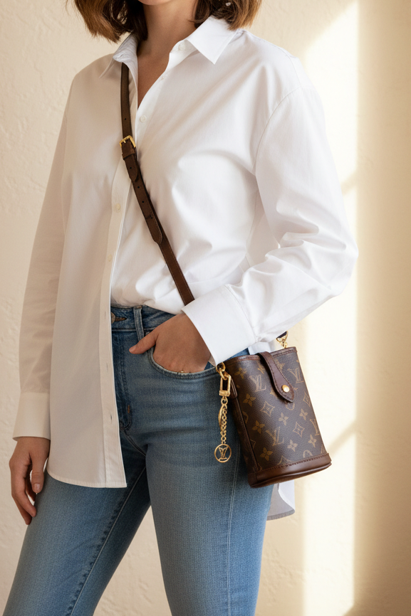 BEGIN AGAIN Festival Crossbody || Leather & Mono Handmade Upcycled Mini Bag