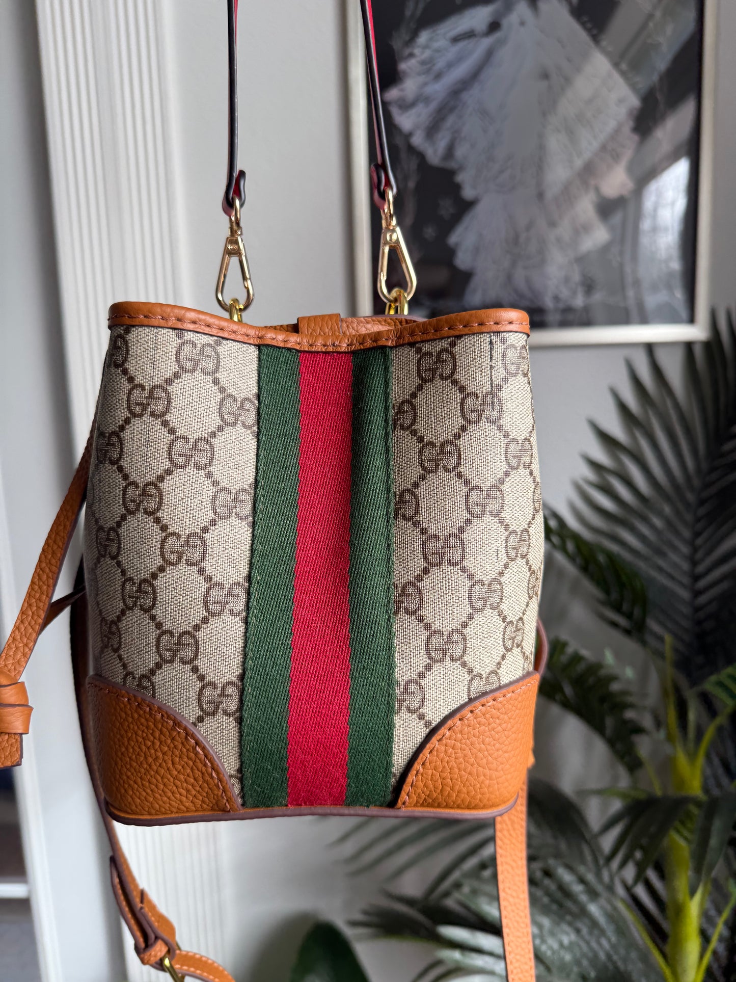 INEZ || Handmade Upcycled Luxury Leather Gucci Bucket Bag