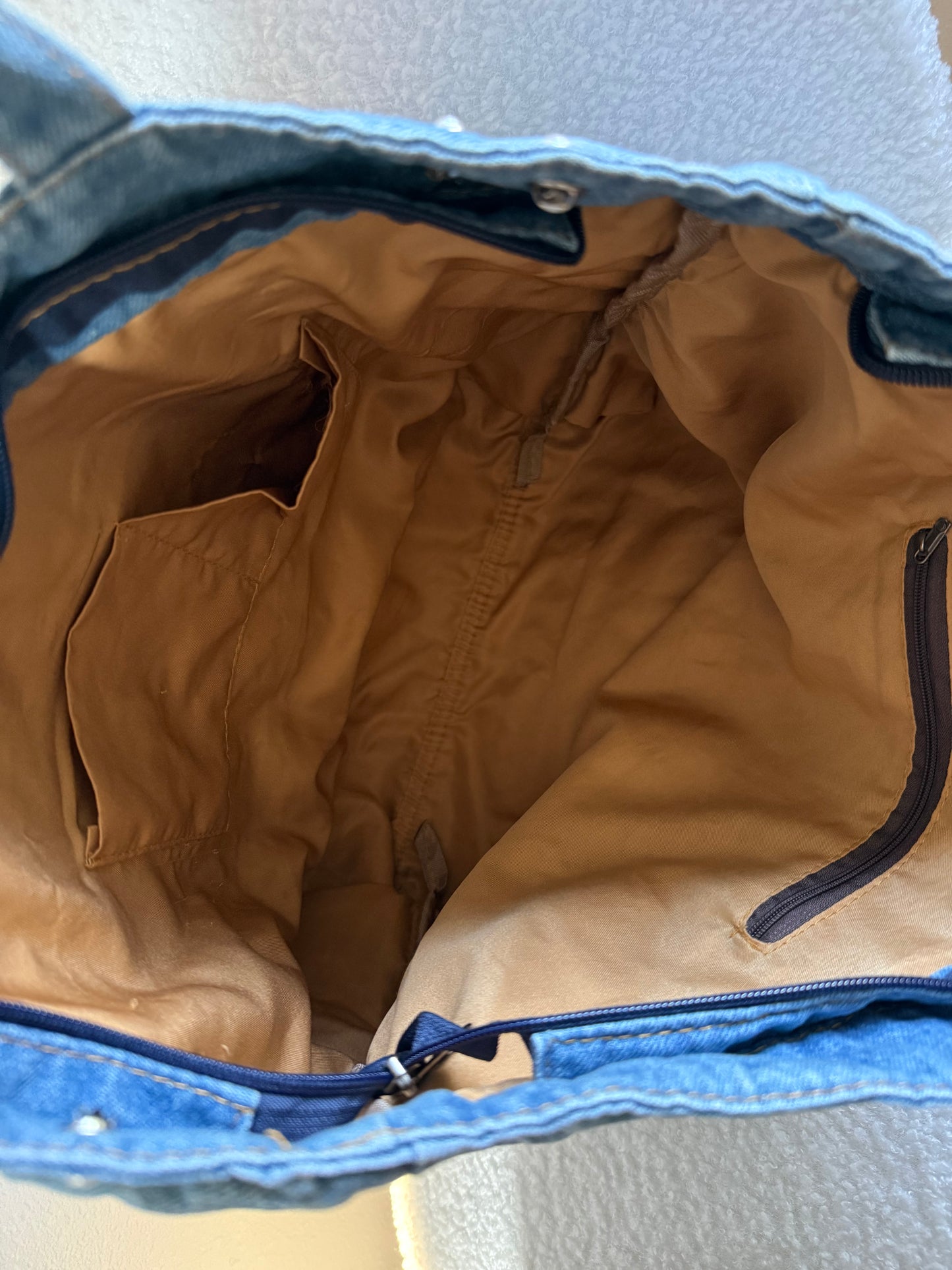 BLUE Tote 48 || Up-Cycled Artisan Patched Denim Tote Bag No. 1