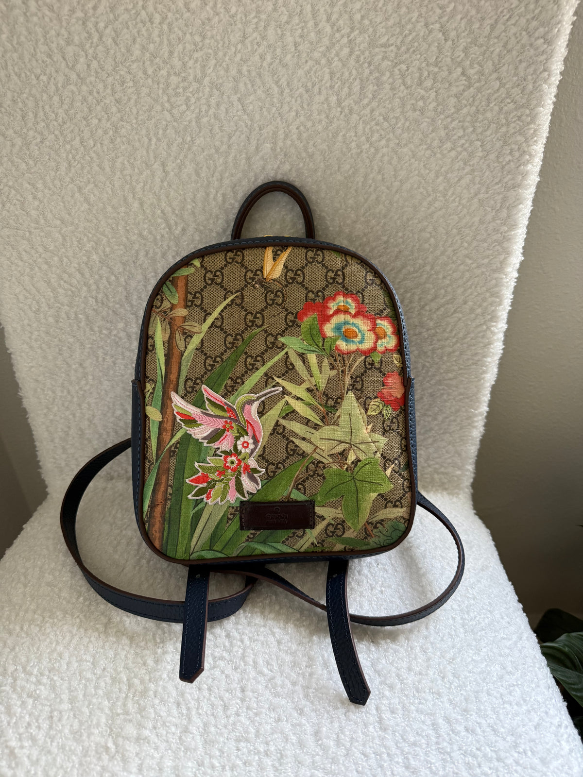 GG Tian Line Handmade Upcycled Mini Backpack Purse