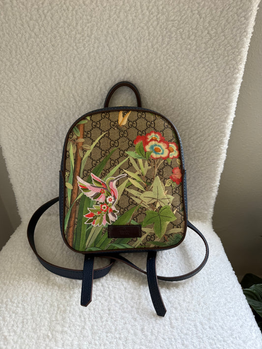 GG Tian Line Handmade Upcycled Mini Backpack Purse