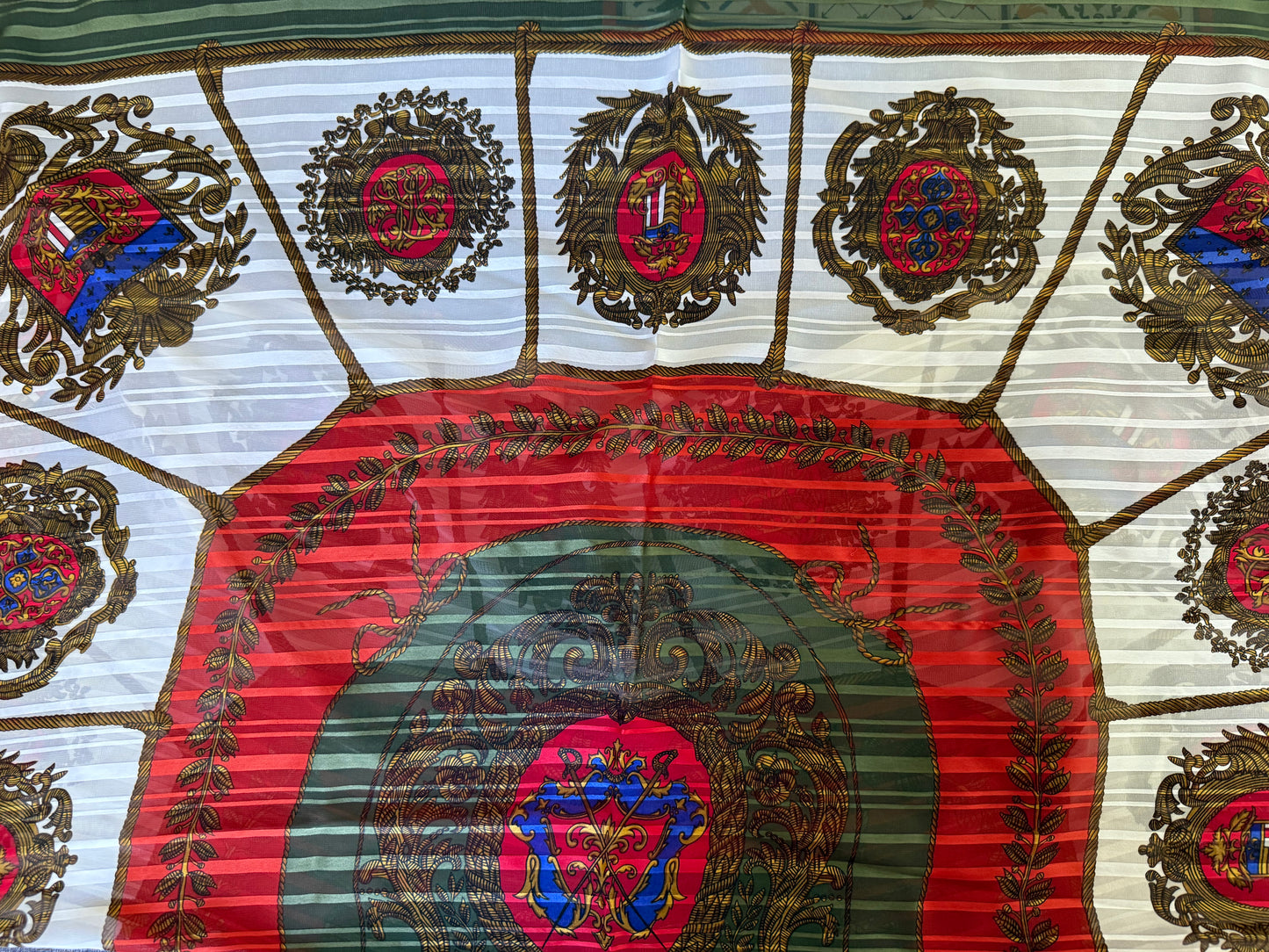 Authentic Preloved Vintage Silk Hermes Scarf “Les Armes de Paris” with box