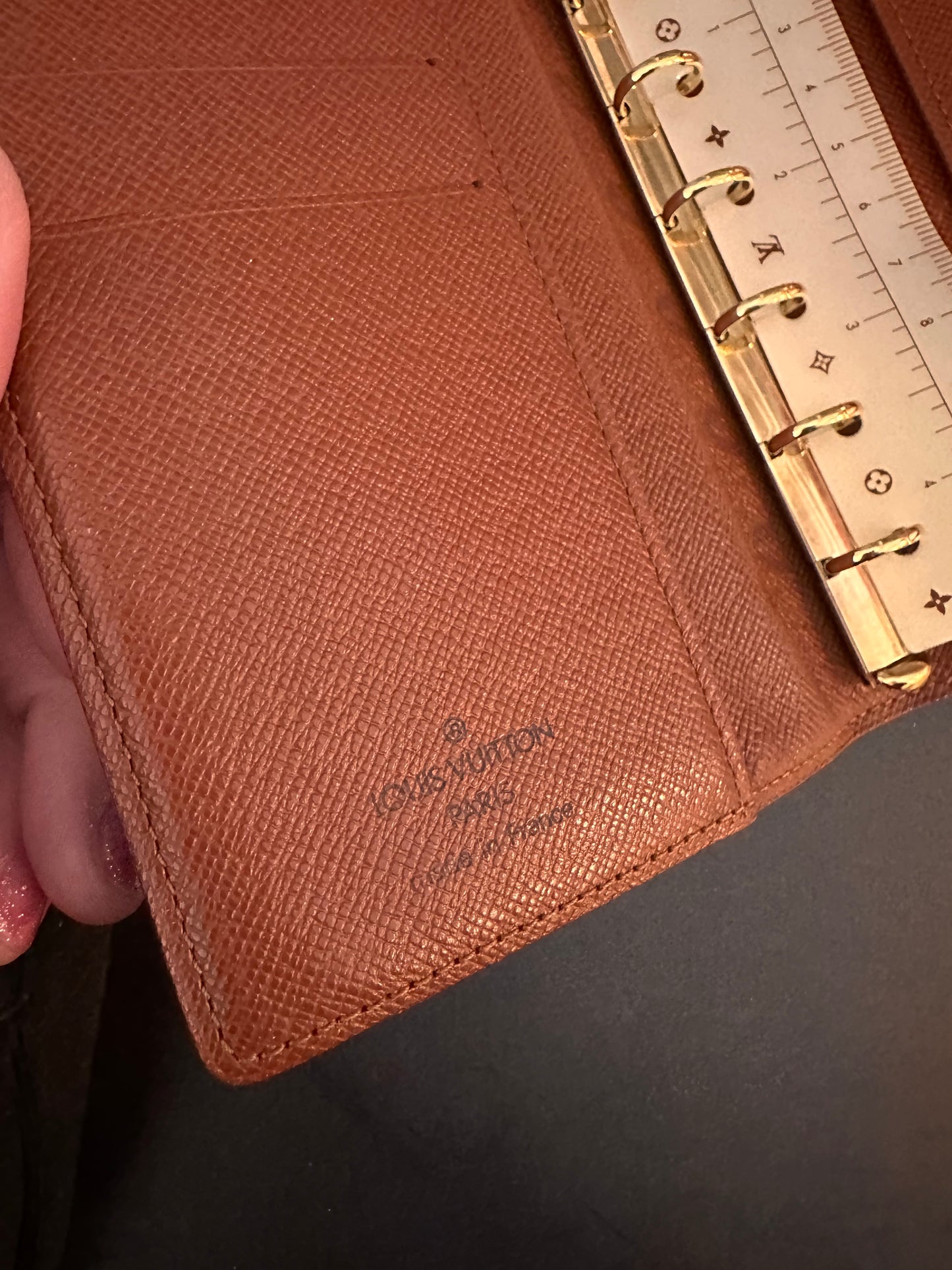 Authentic Vintage LV Mono Agenda PM