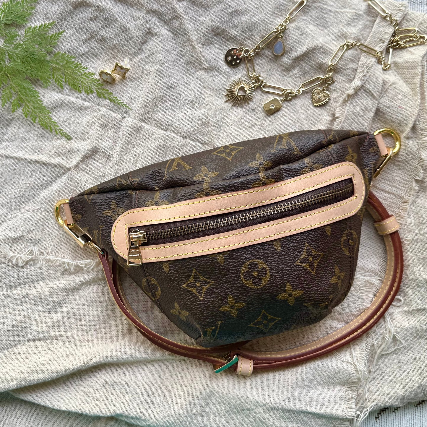 The JOURNEY Mini Fanny Pack || Handmade Upcycled Luxury Bumbag