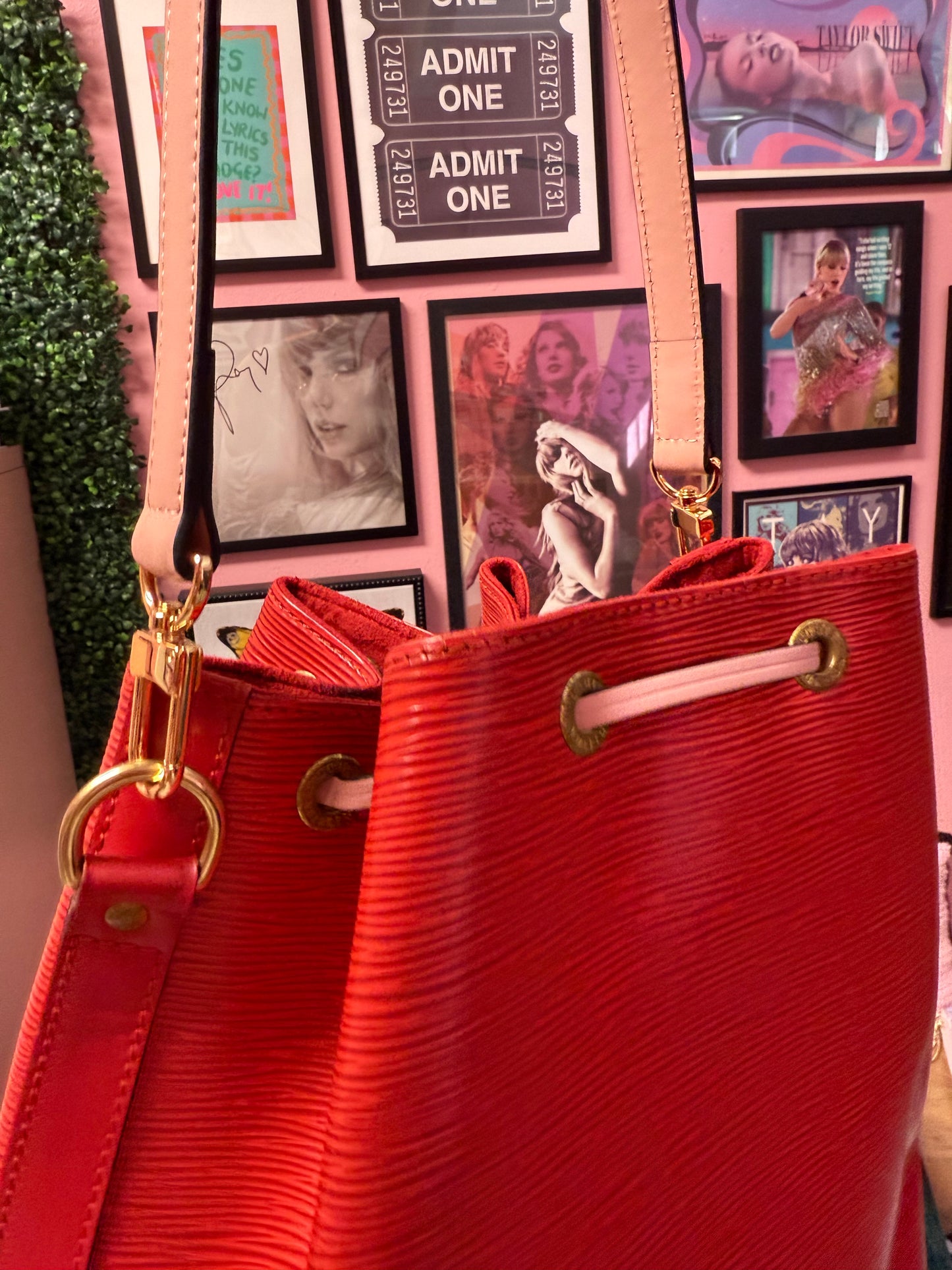 THE LOVER Authentic Preloved 1996 LV Petit Noe in Red Epi
