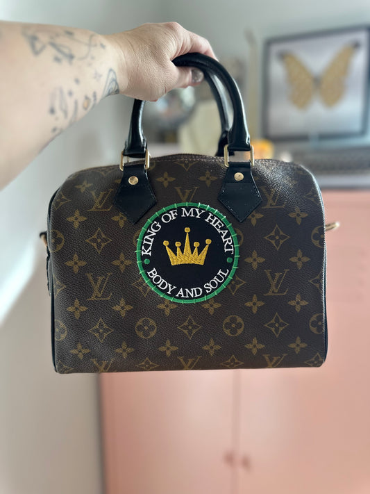 Authentic Upcycled LV Speedy 25