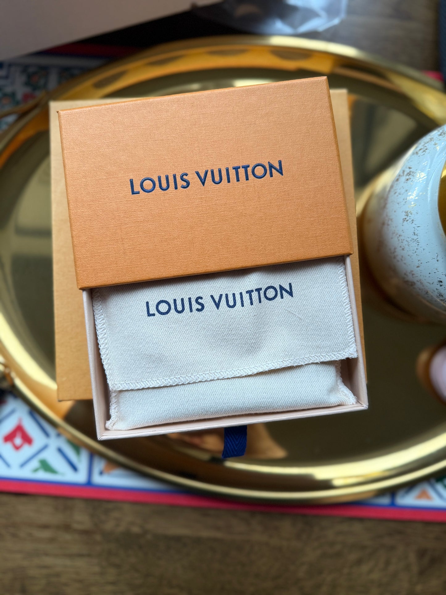 Authentic Preloved LV Black Leather Borealis Organizer Wallet