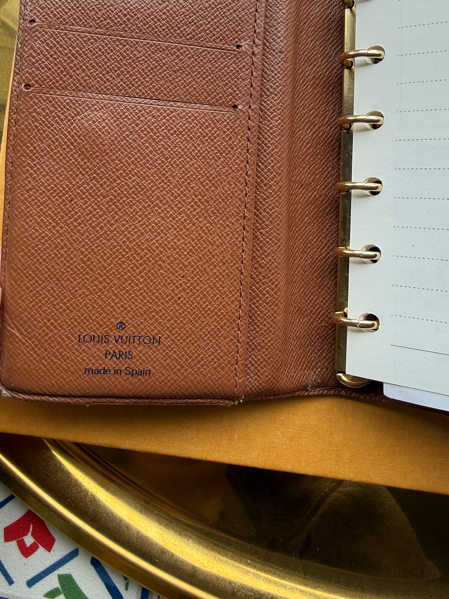 { EMPIRE } Authentic Vintage Pre-Loved Reimagined LV Mono Agenda PM