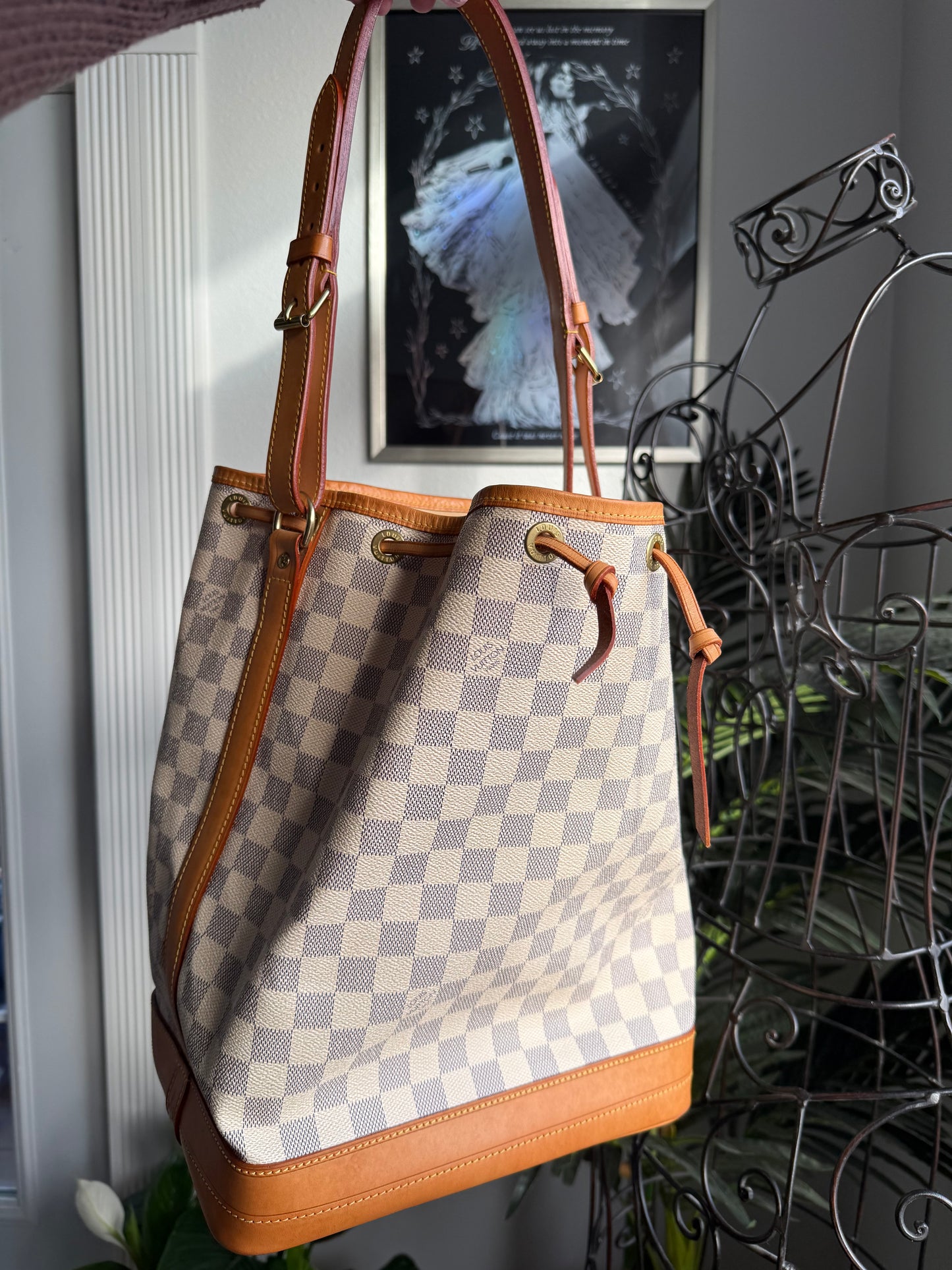 Preloved Authentic LV Noe GM in Damier Azur