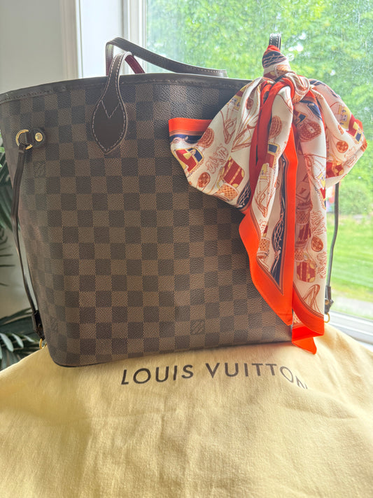Preloved Authentic Restored LV DE Neverfull MM