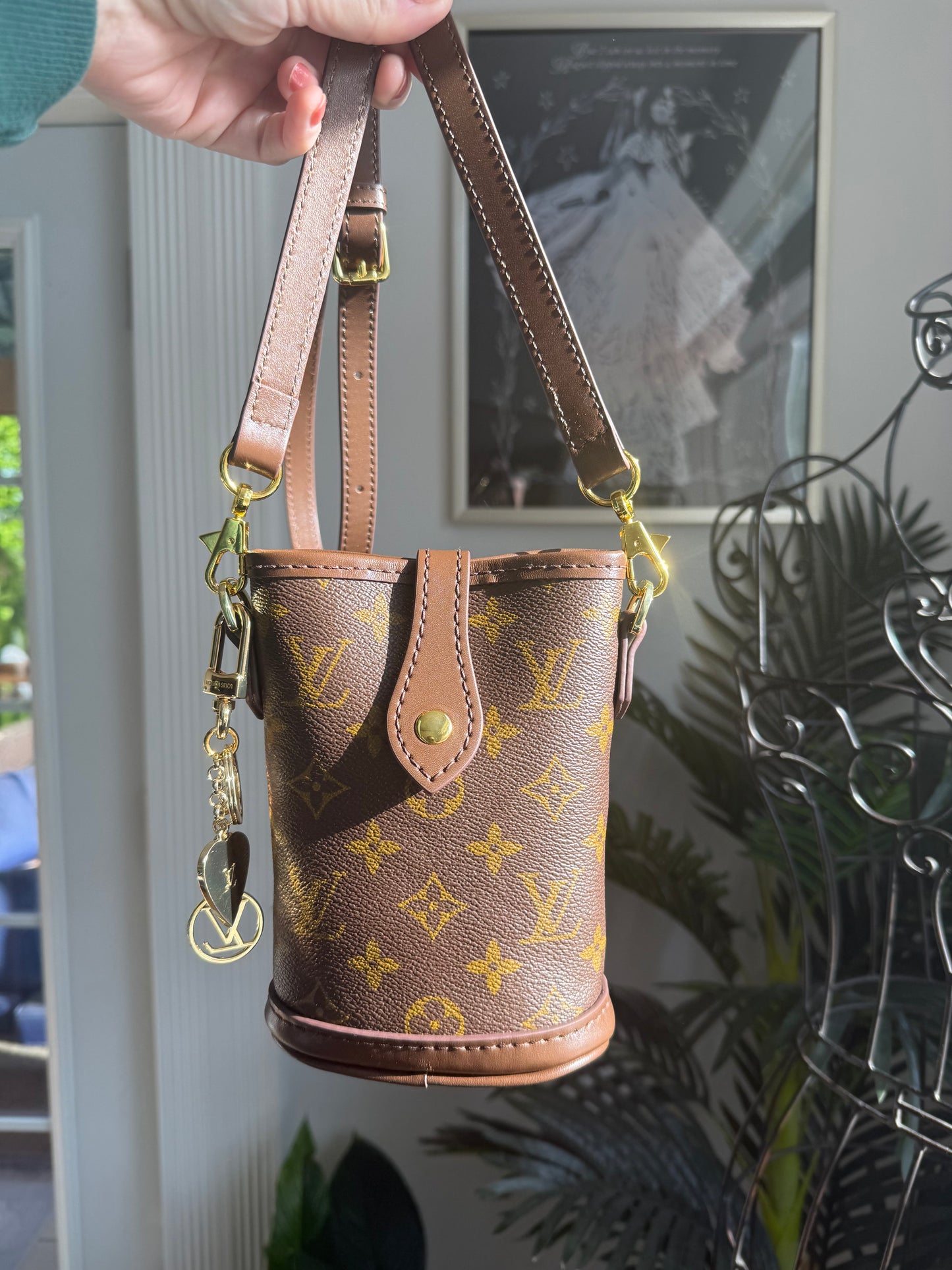 BEGIN AGAIN Leather & Mono Handmade Upcycled Mini Bag