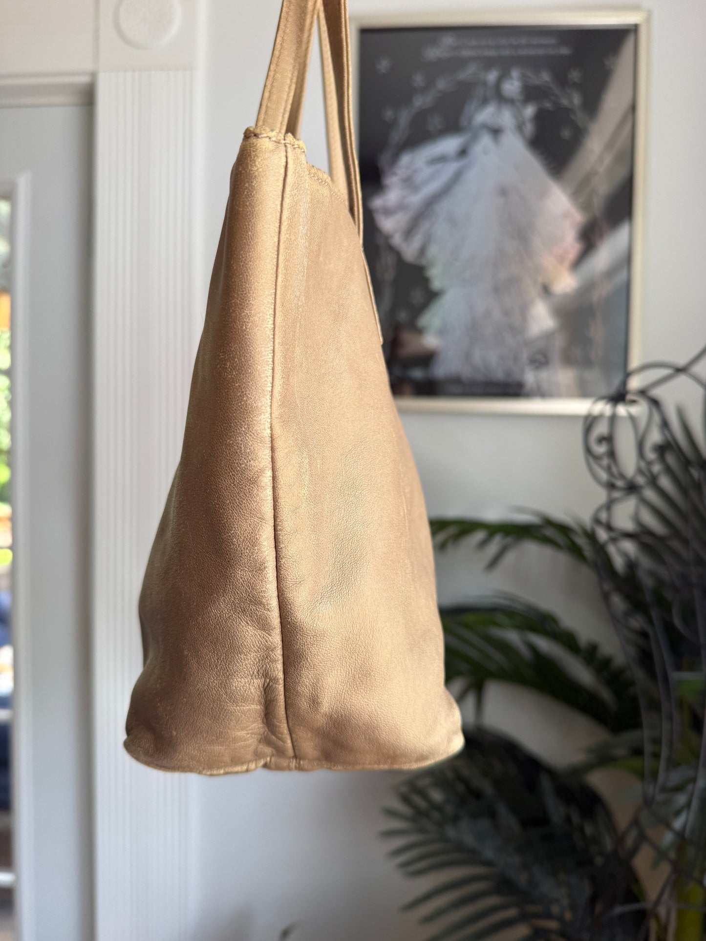 Preloved Authentic Loewe Leather Small Tote Bag