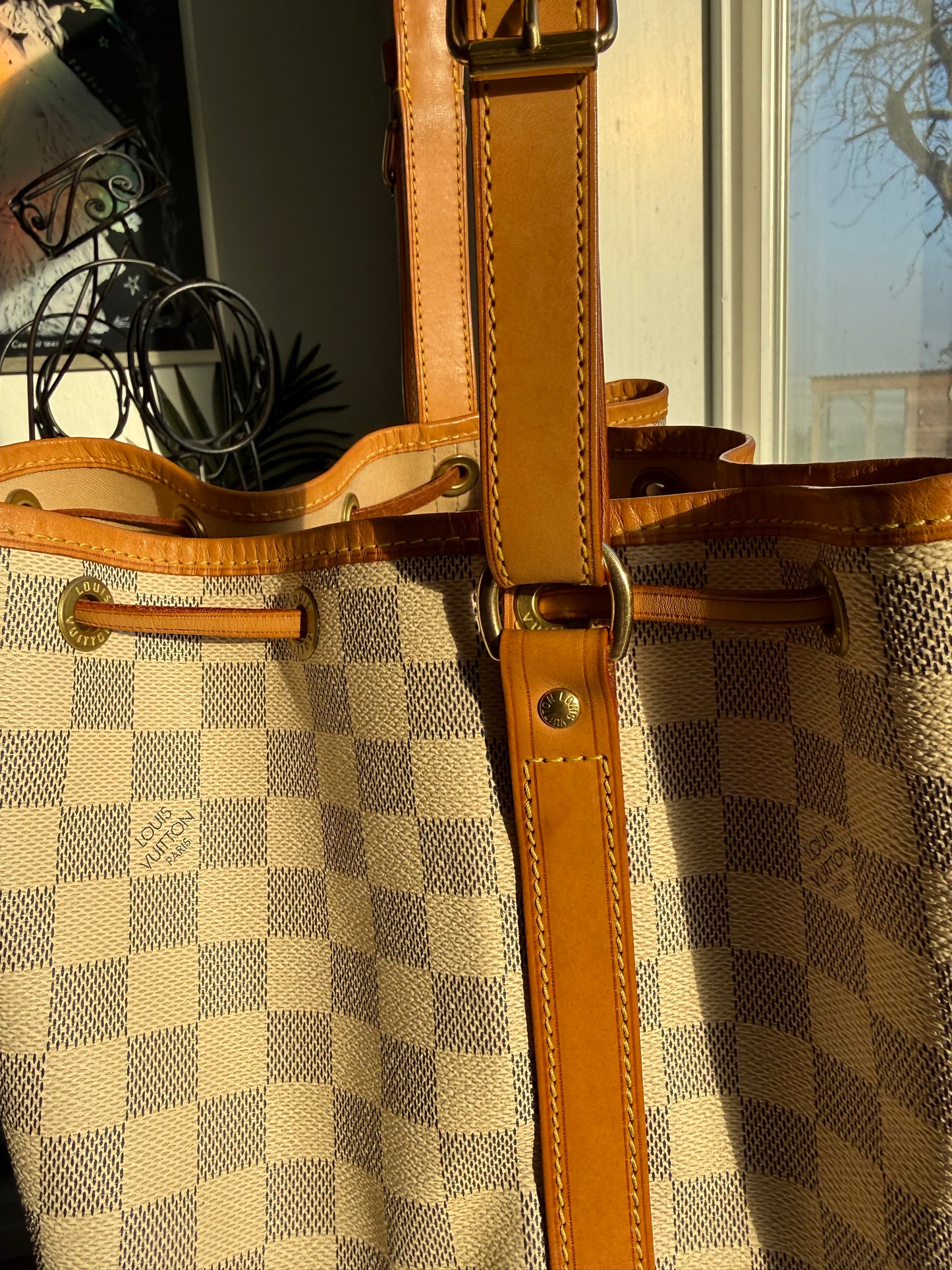 Preloved Authentic LV Noe GM in Damier Azur