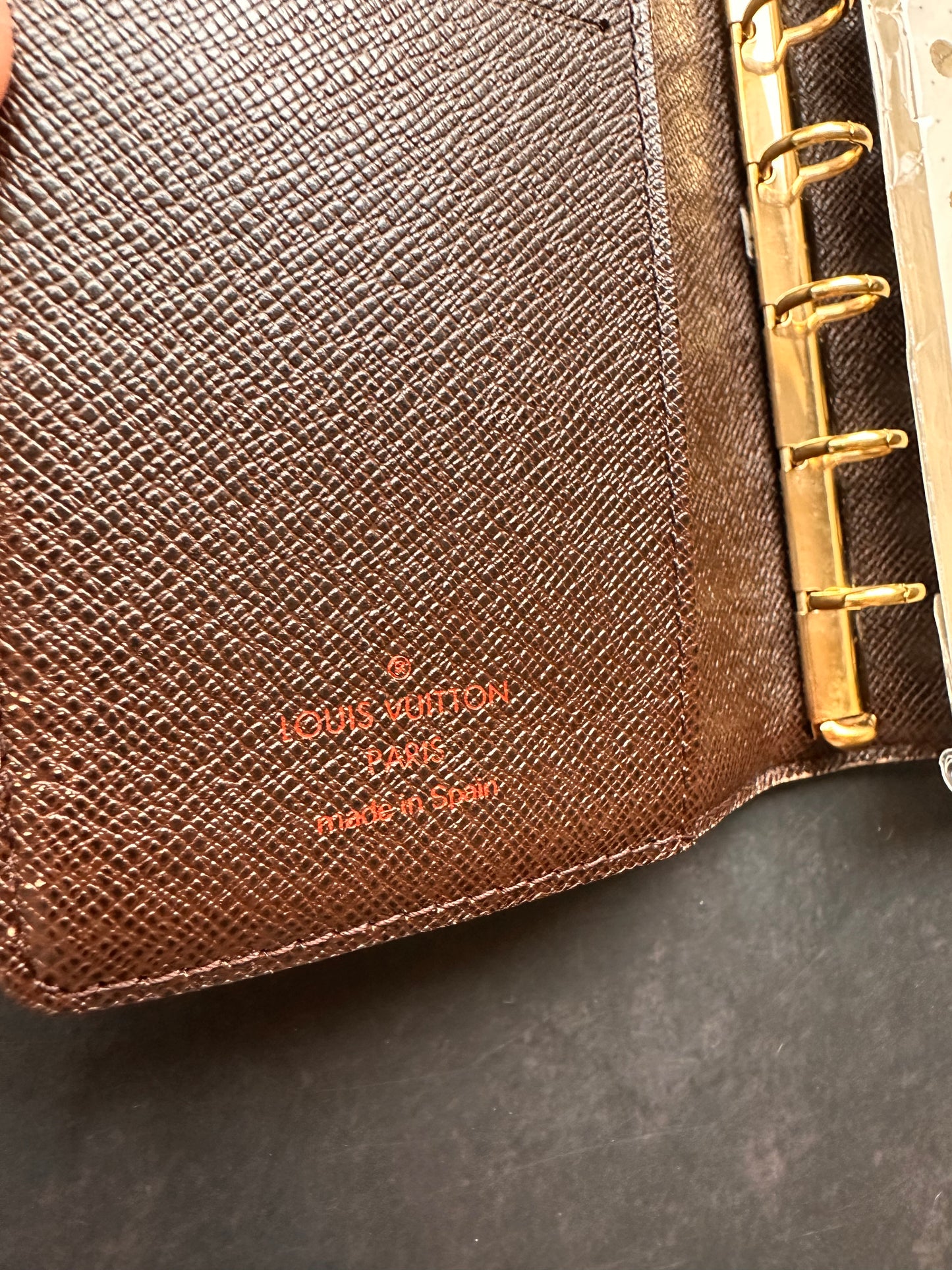 Authentic Vintage LV Damier Ebene Agenda PM