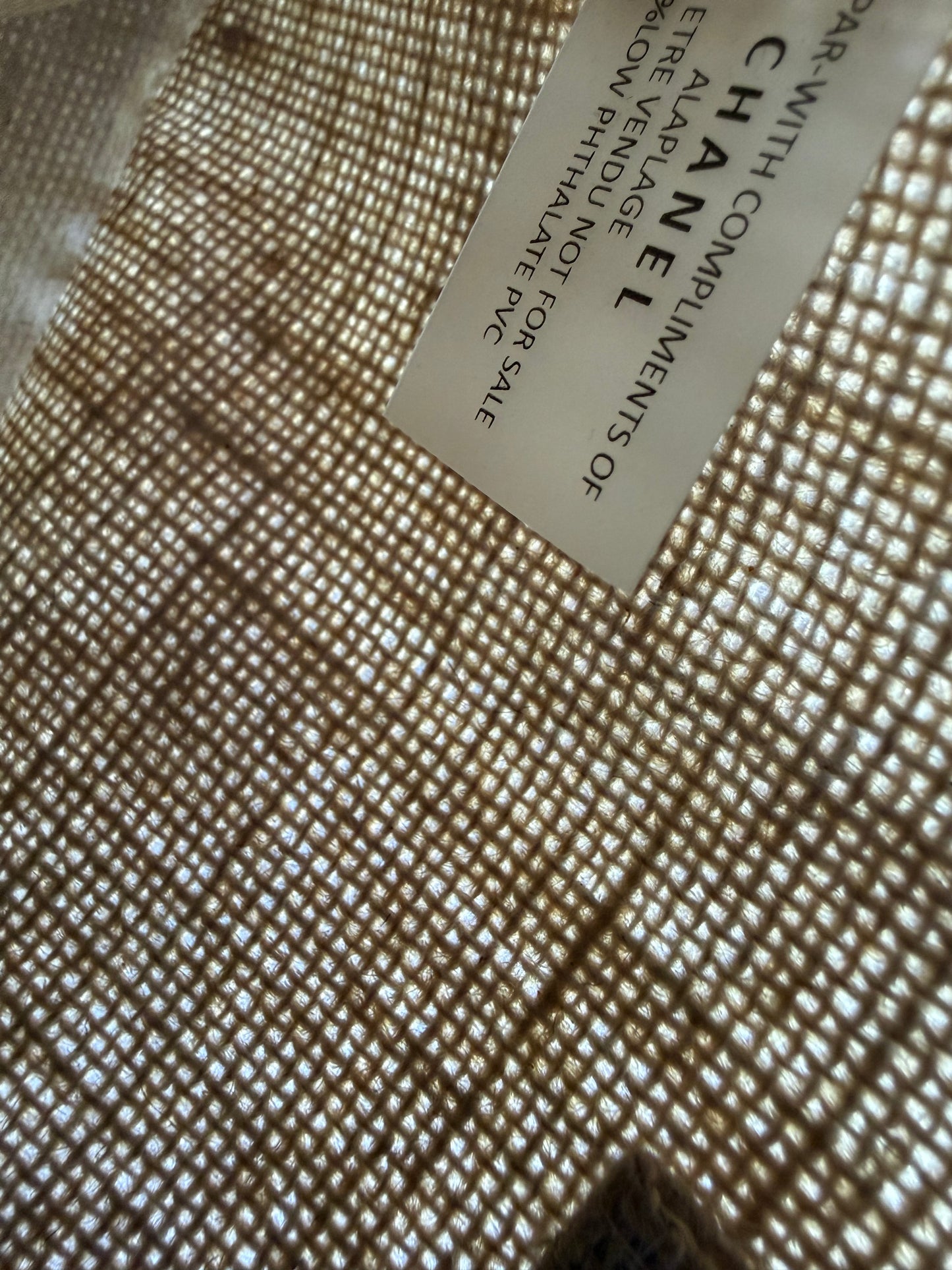 Authentic CC A LA PLAGE VIP Woven Tote