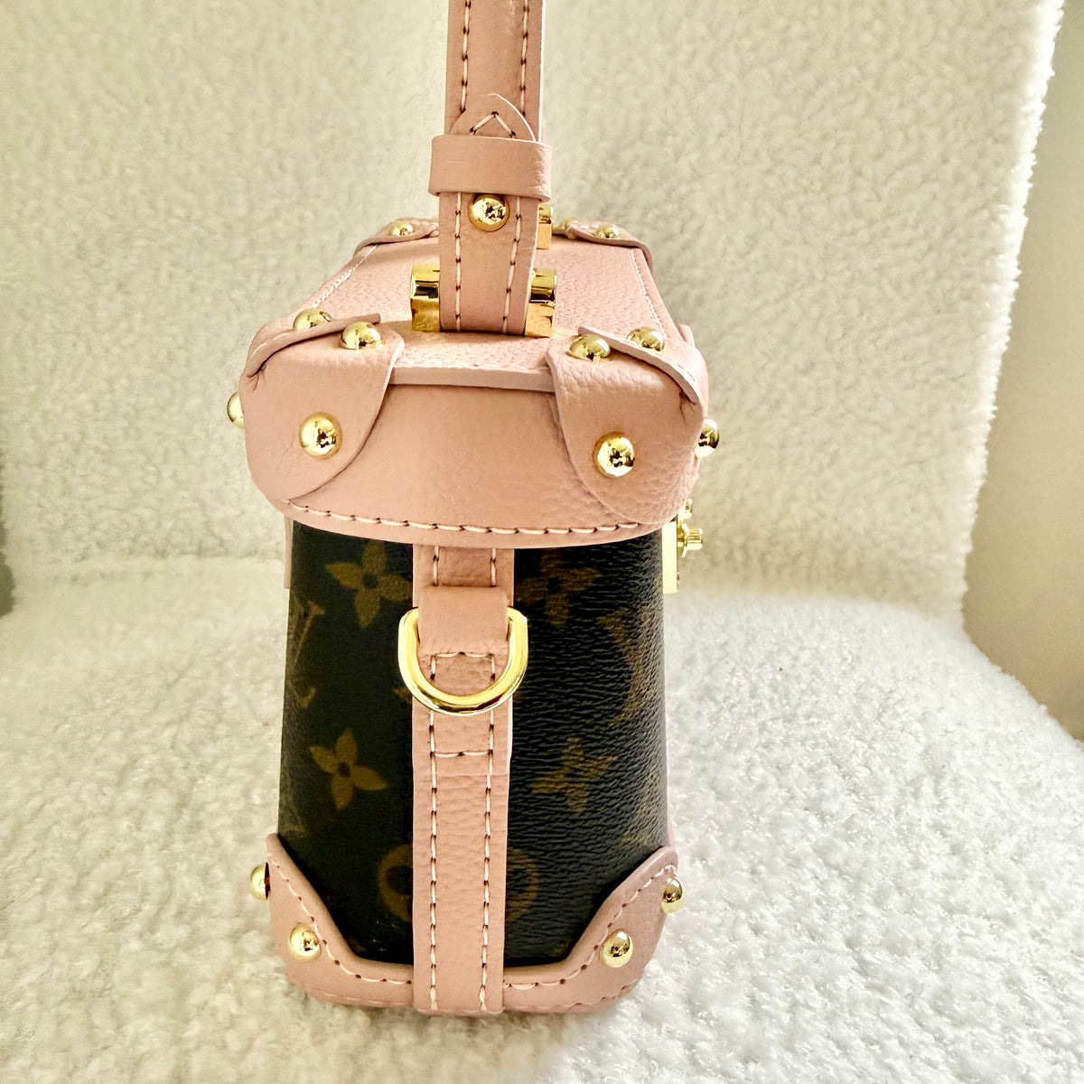 The IVY Lock Bag || Handmade Upcycled Pink Soft Trunk Luxury Handbag *Preorder