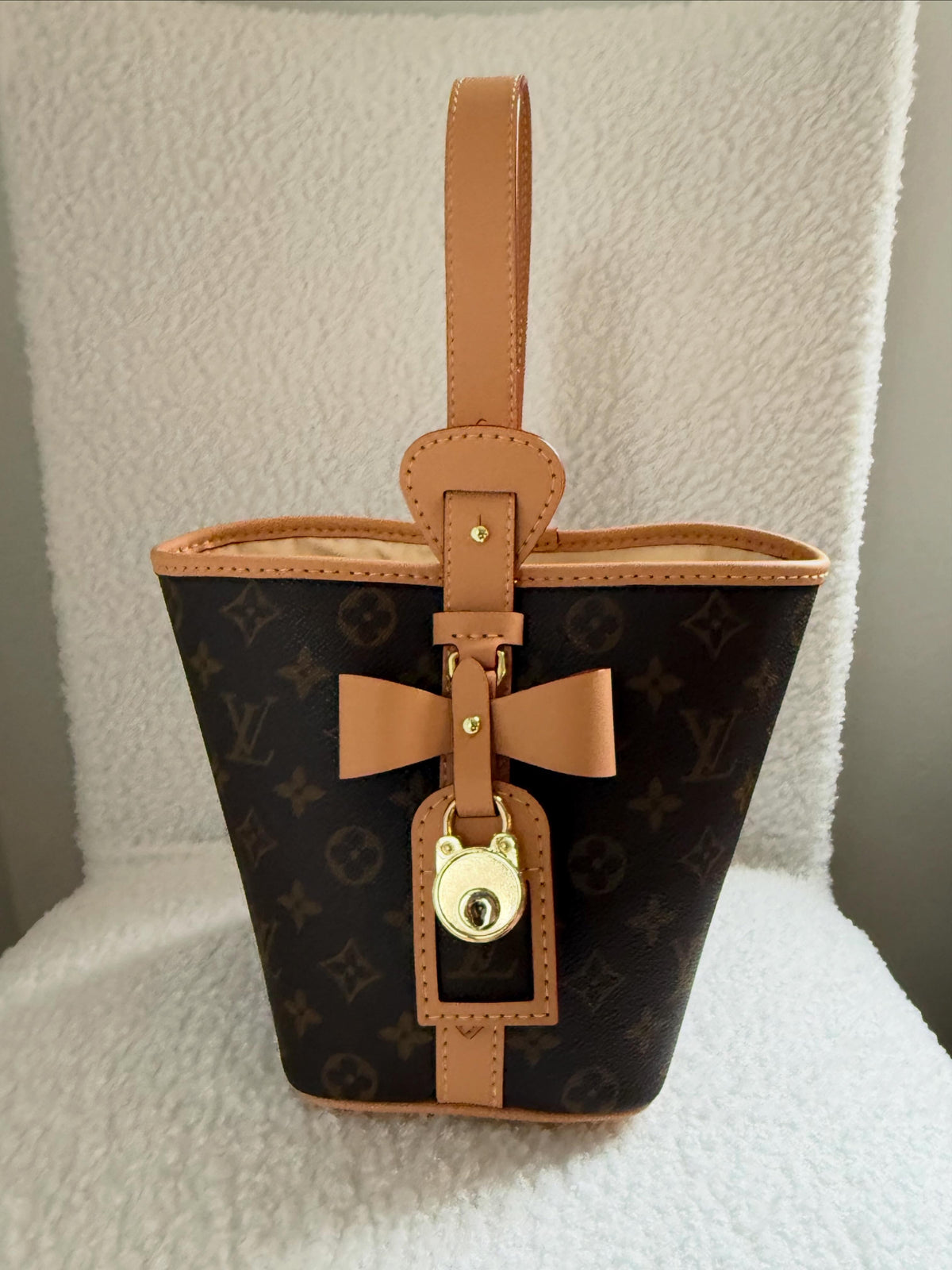 Handmade Upcycled Mono Bow Handbag *Preorder