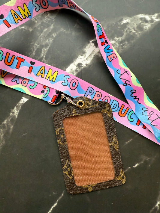 PRODUCTIVE Upcycled LV ID Badge & Lanyard