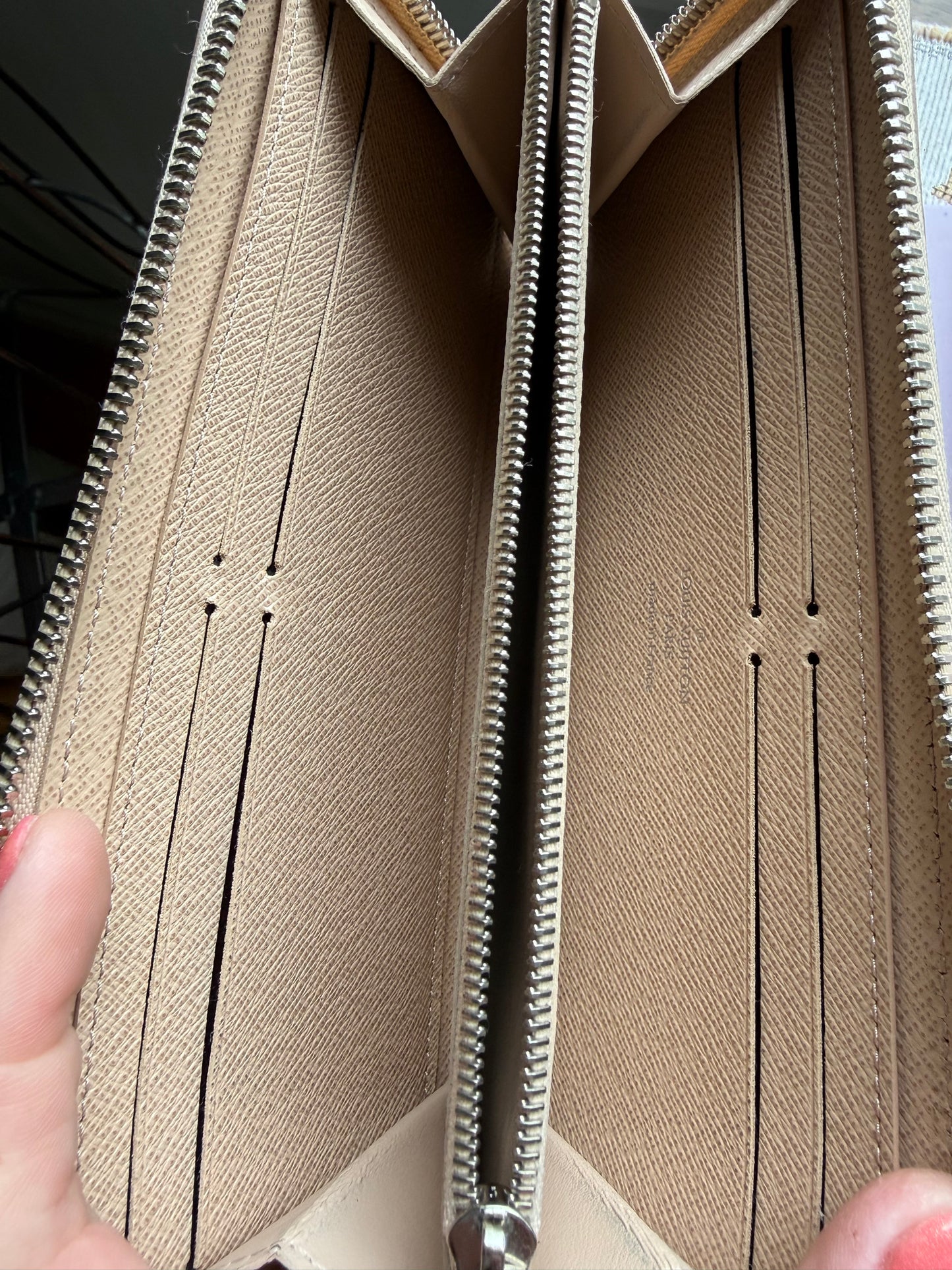 Authentic Preloved LV Clemence Long Wallet in Dune Epi Leather