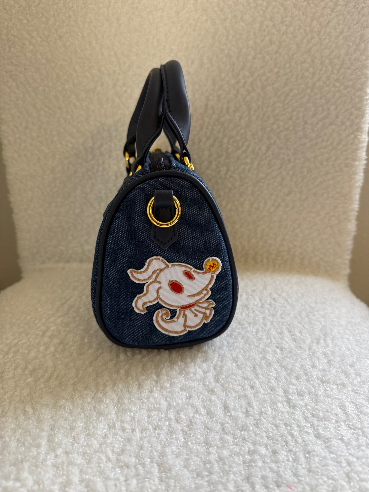 BLUE Boston 20 || Up-Cycled Artisan Patched Denim Handbag