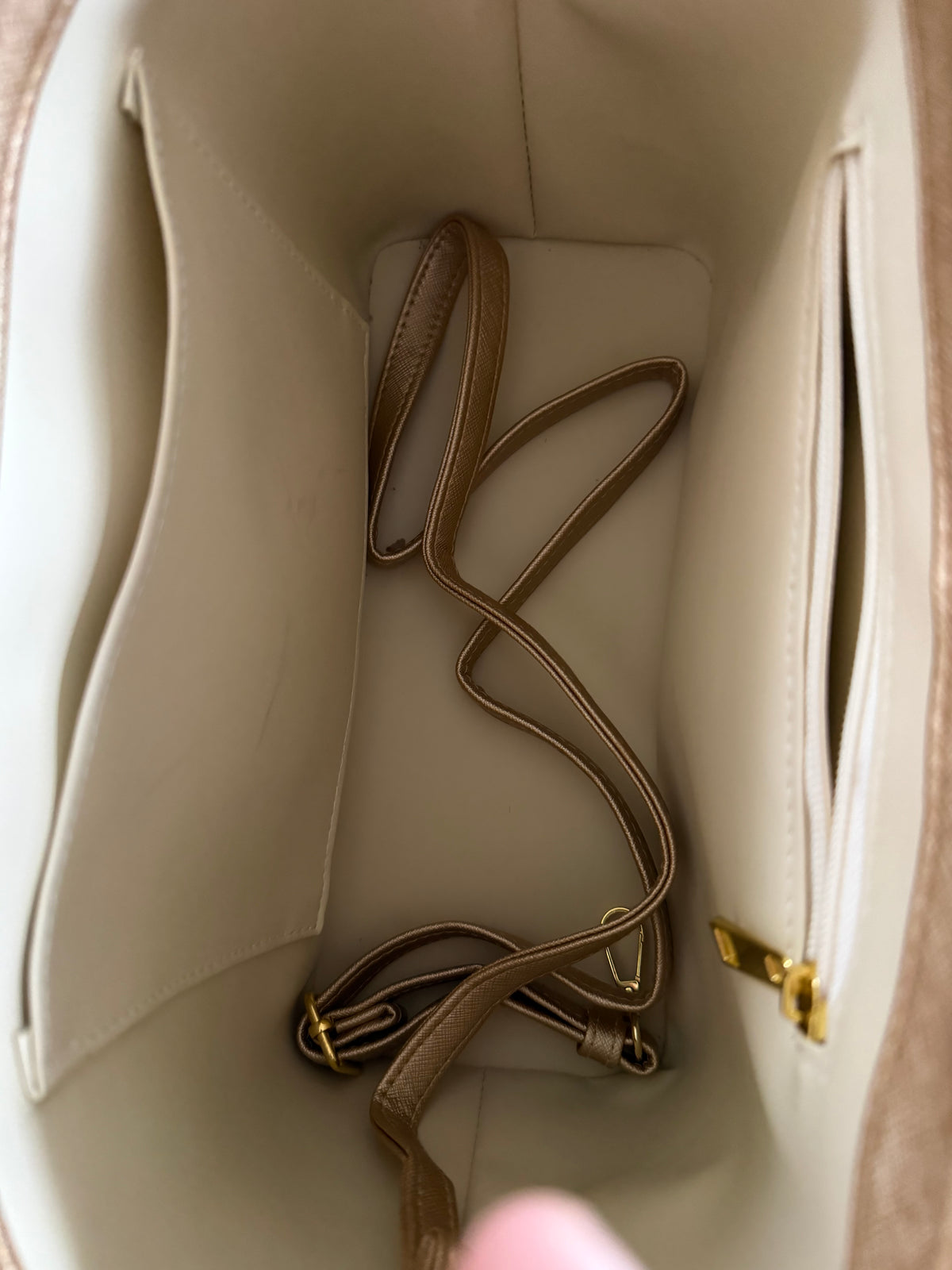 The TROPHY Tote || Handmade Upcycled Gucci Gold + Light Brown Dustbag Tote