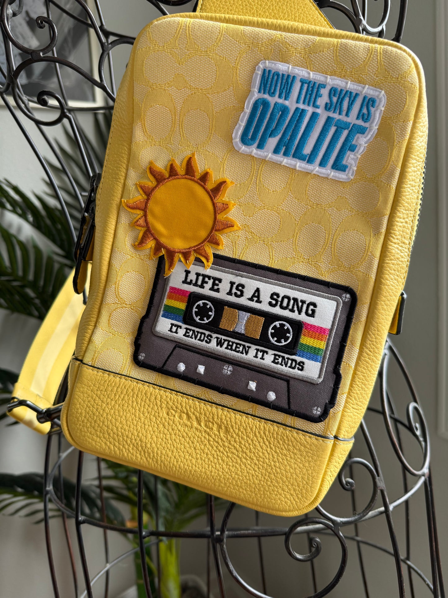 Preloved Reimagined Yellow Coach Sling Bag