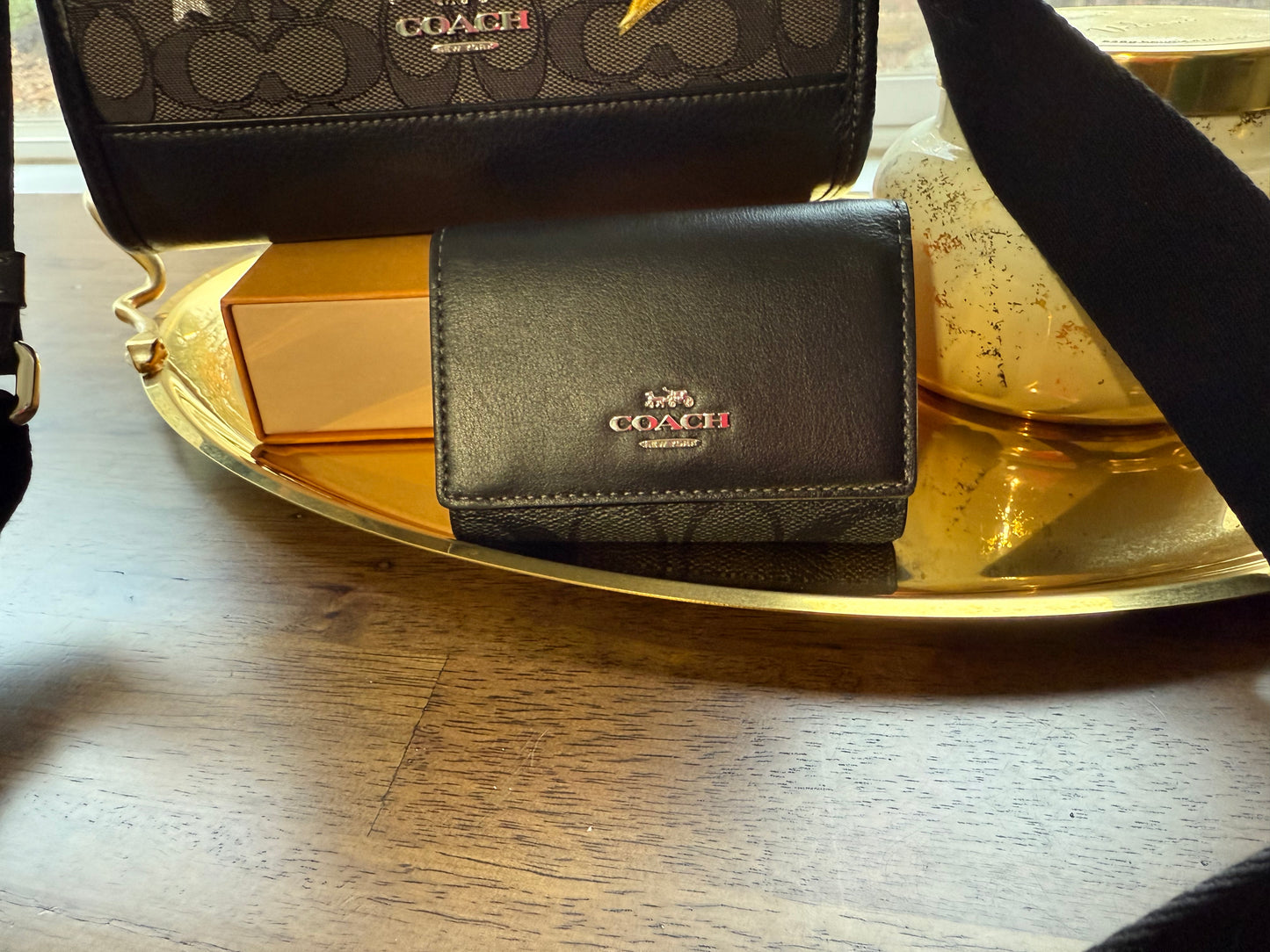 Reimagined Authentic Preloved Coach tote and wallet