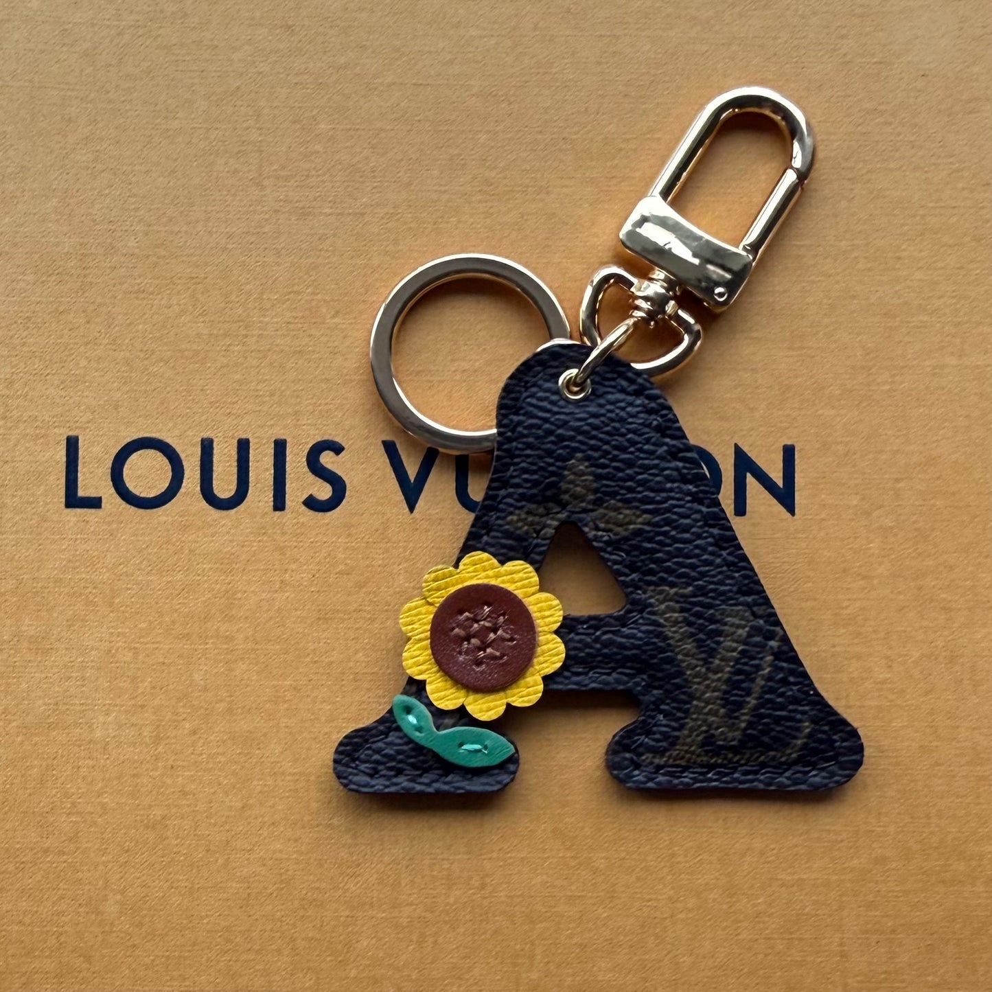 *PREORDER* Handmade Mono Initial Charm - Sunflower