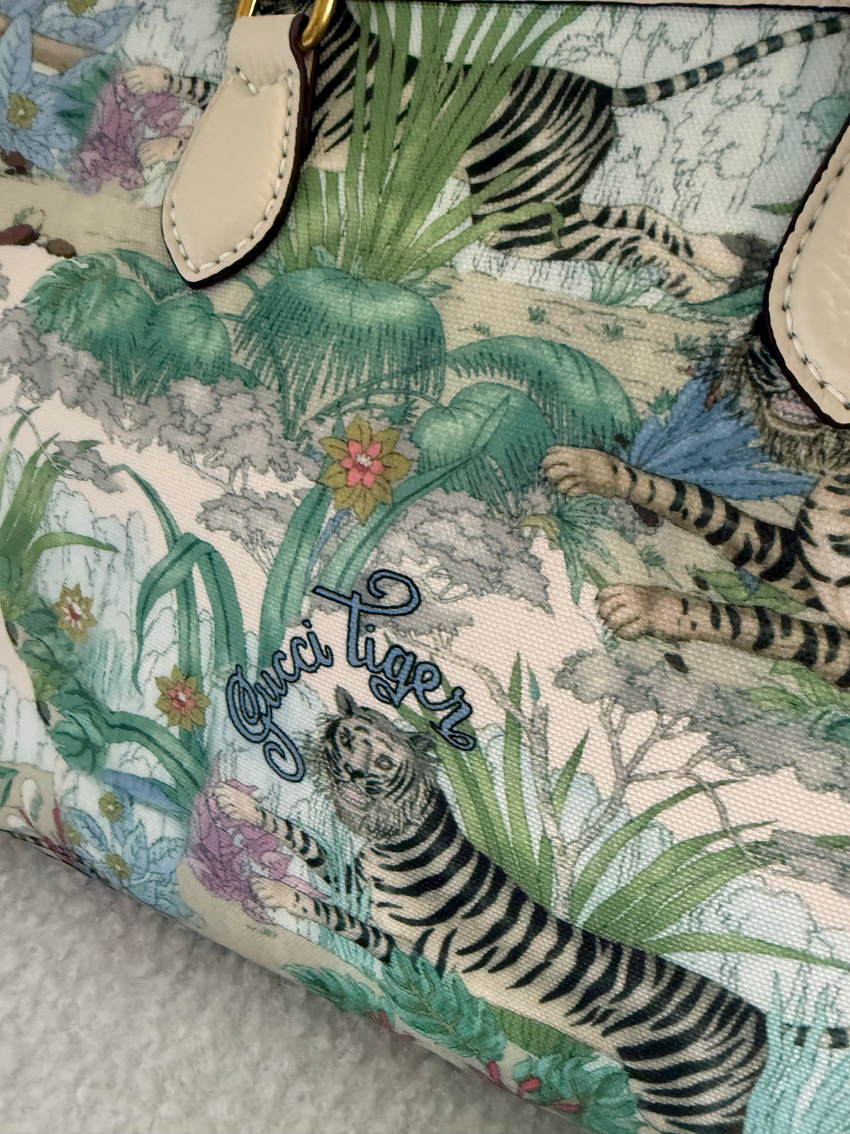 Handmade Upcycled GG Tigers Tote