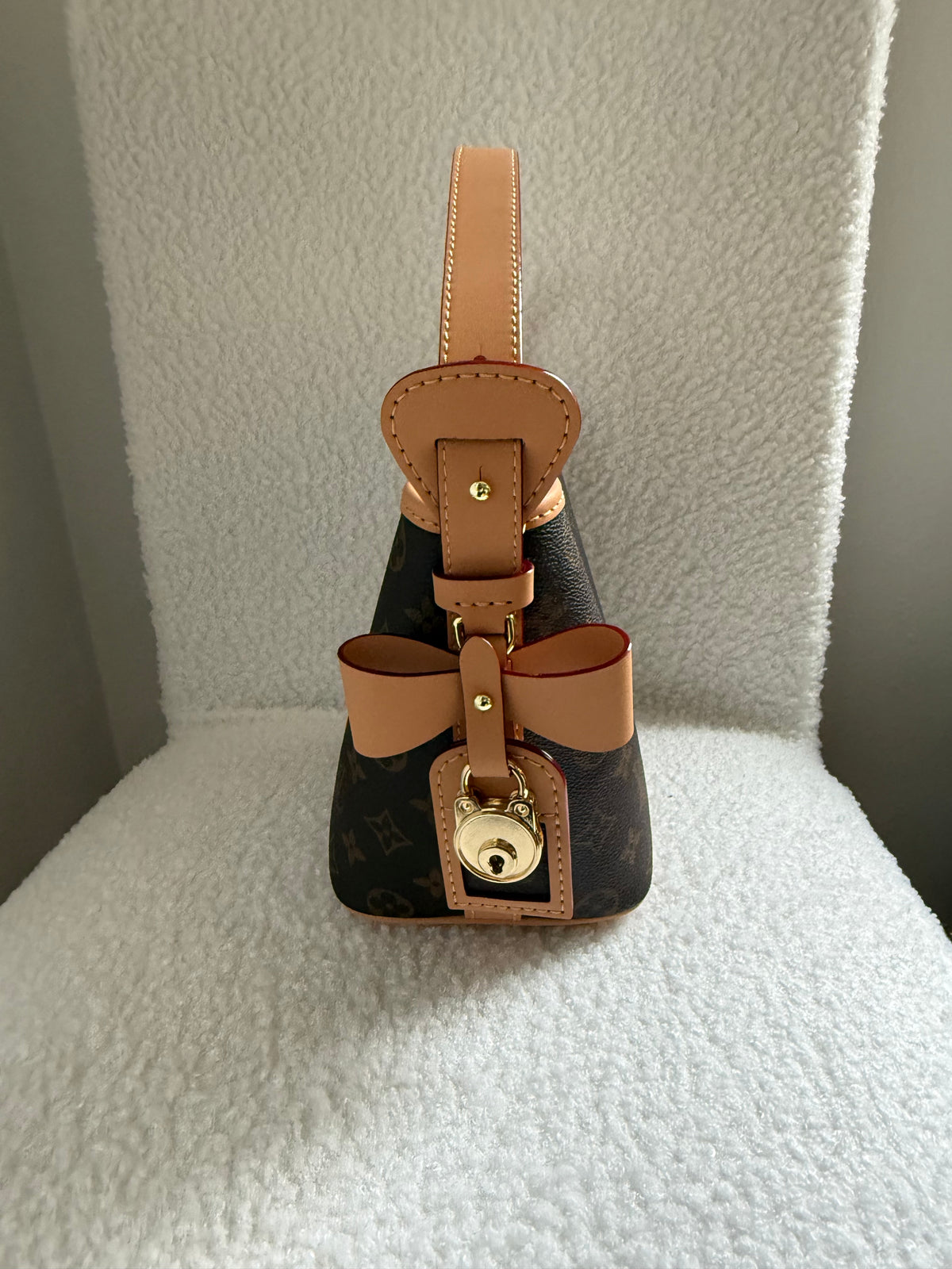 Handmade Upcycled Mono Bow Handbag *Preorder