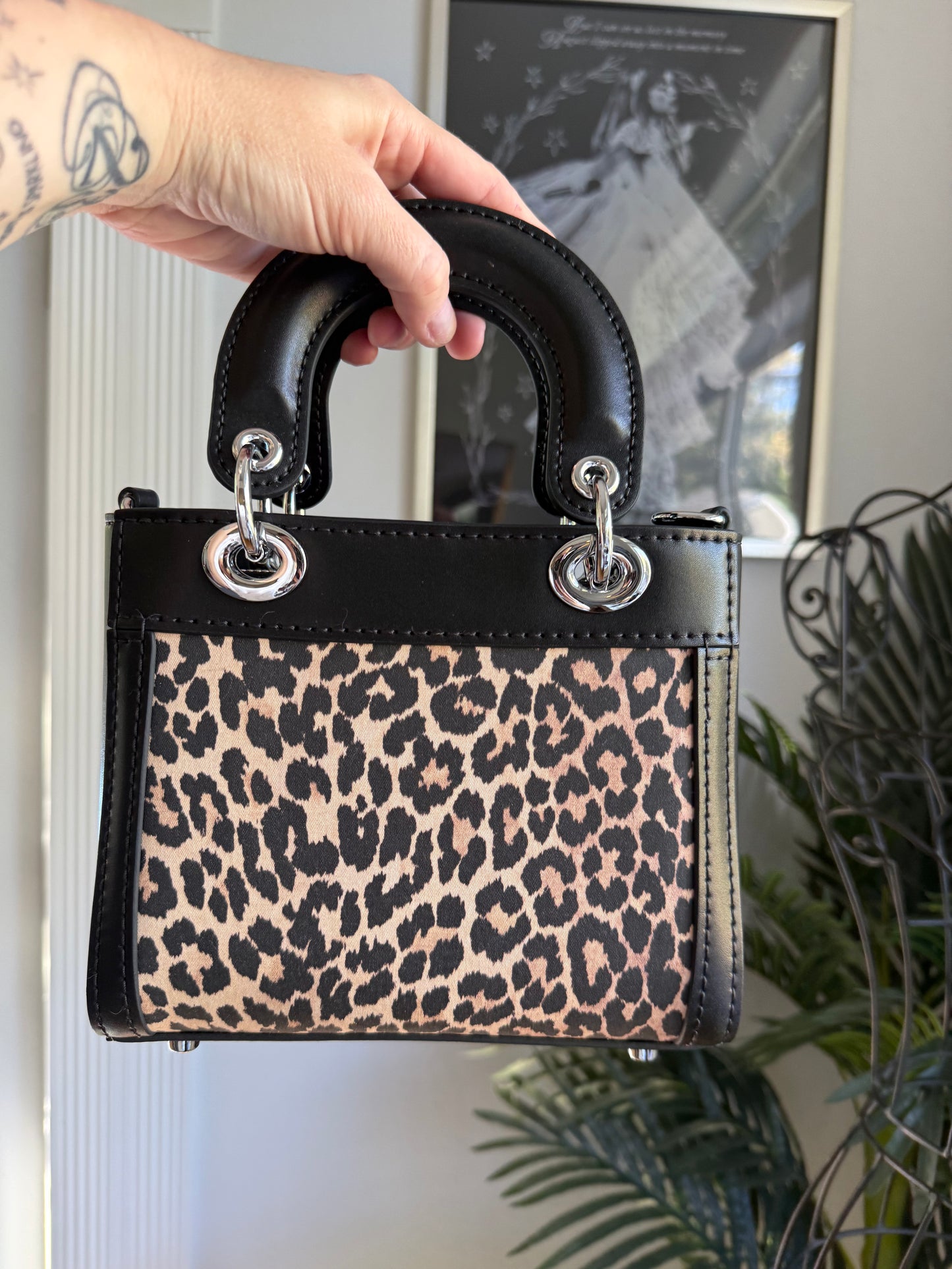 The SECRET GARDEN Bag - Black Animal Print